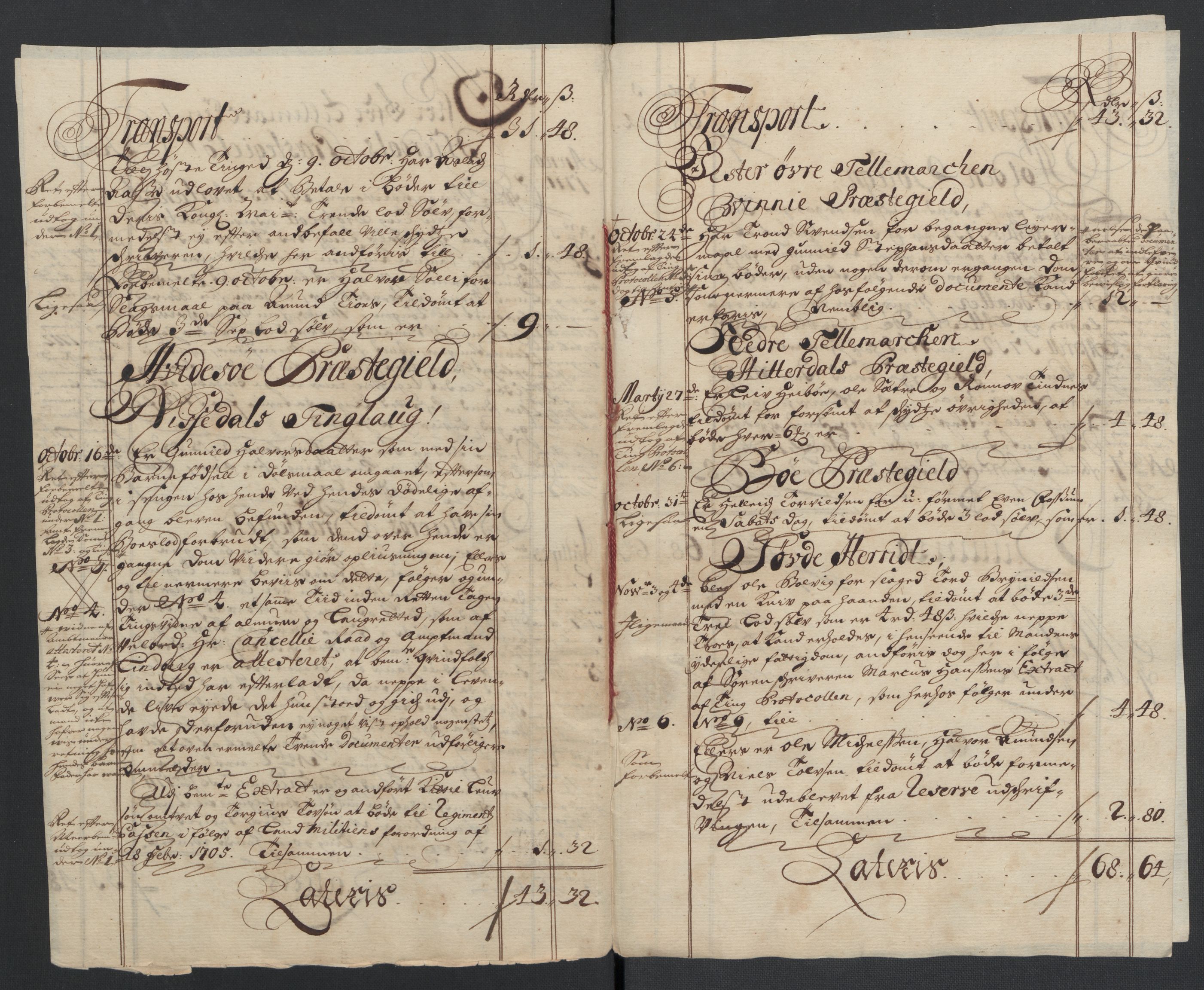 Rentekammeret inntil 1814, Reviderte regnskaper, Fogderegnskap, AV/RA-EA-4092/R36/L2120: Fogderegnskap Øvre og Nedre Telemark og Bamble, 1711, s. 49