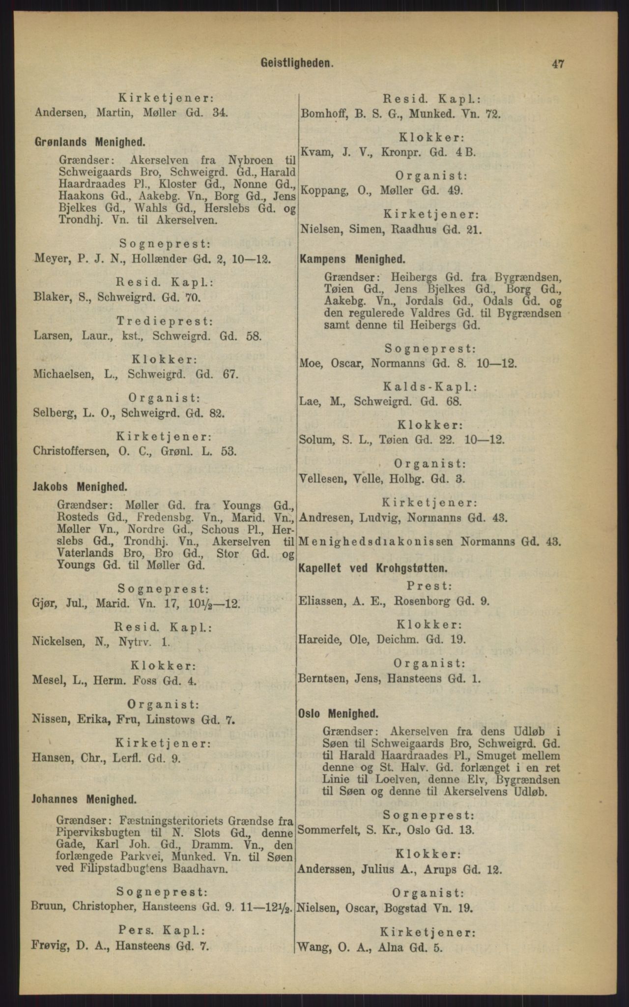 Kristiania/Oslo adressebok, PUBL/-, 1903, s. 47