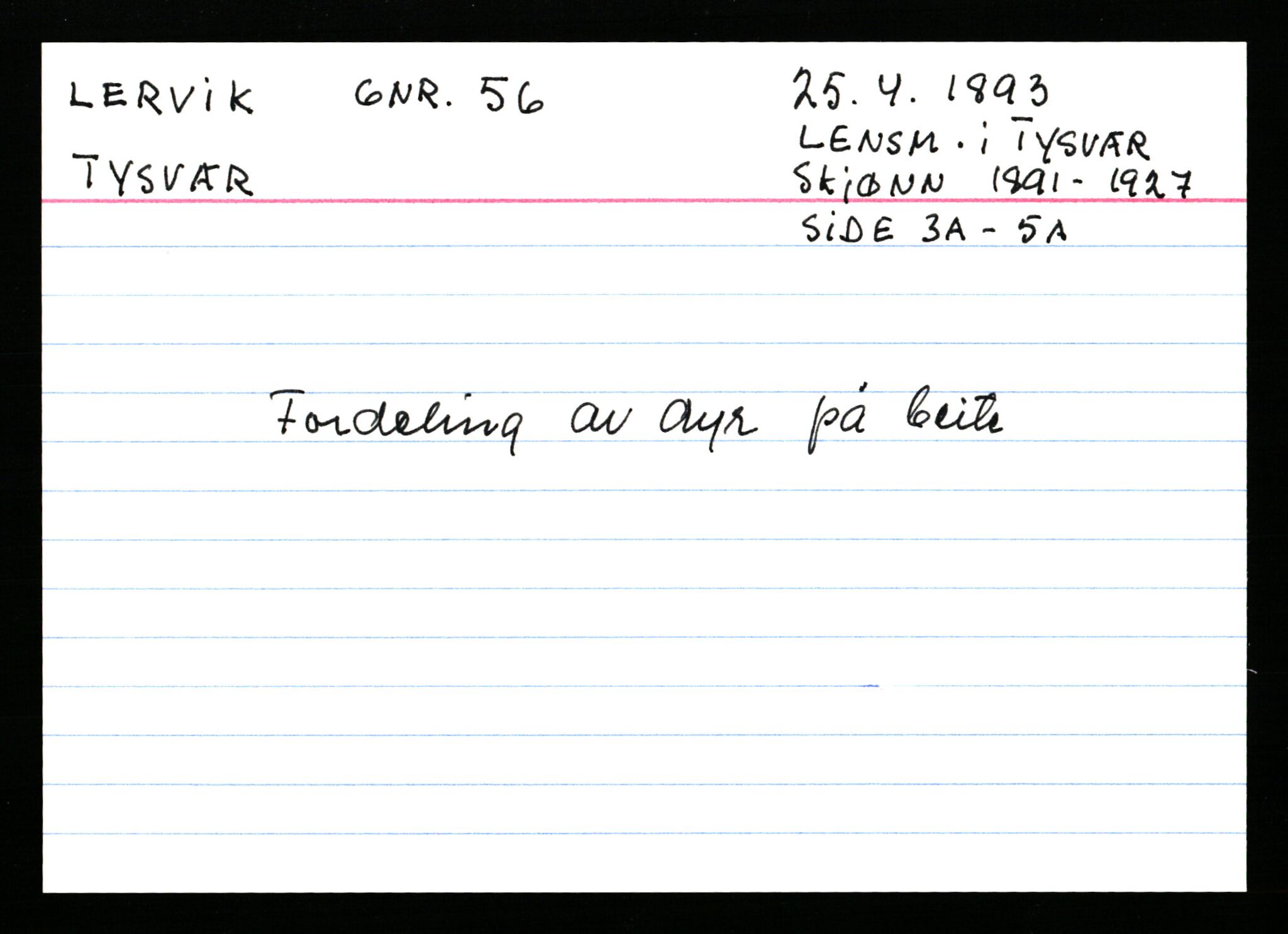 Statsarkivet i Stavanger, AV/SAST-A-101971/03/Y/Ym/L0035: Åstedskort sortert etter gårdsnavn: Leiranger - Lindanger, 1600-1950, s. 166