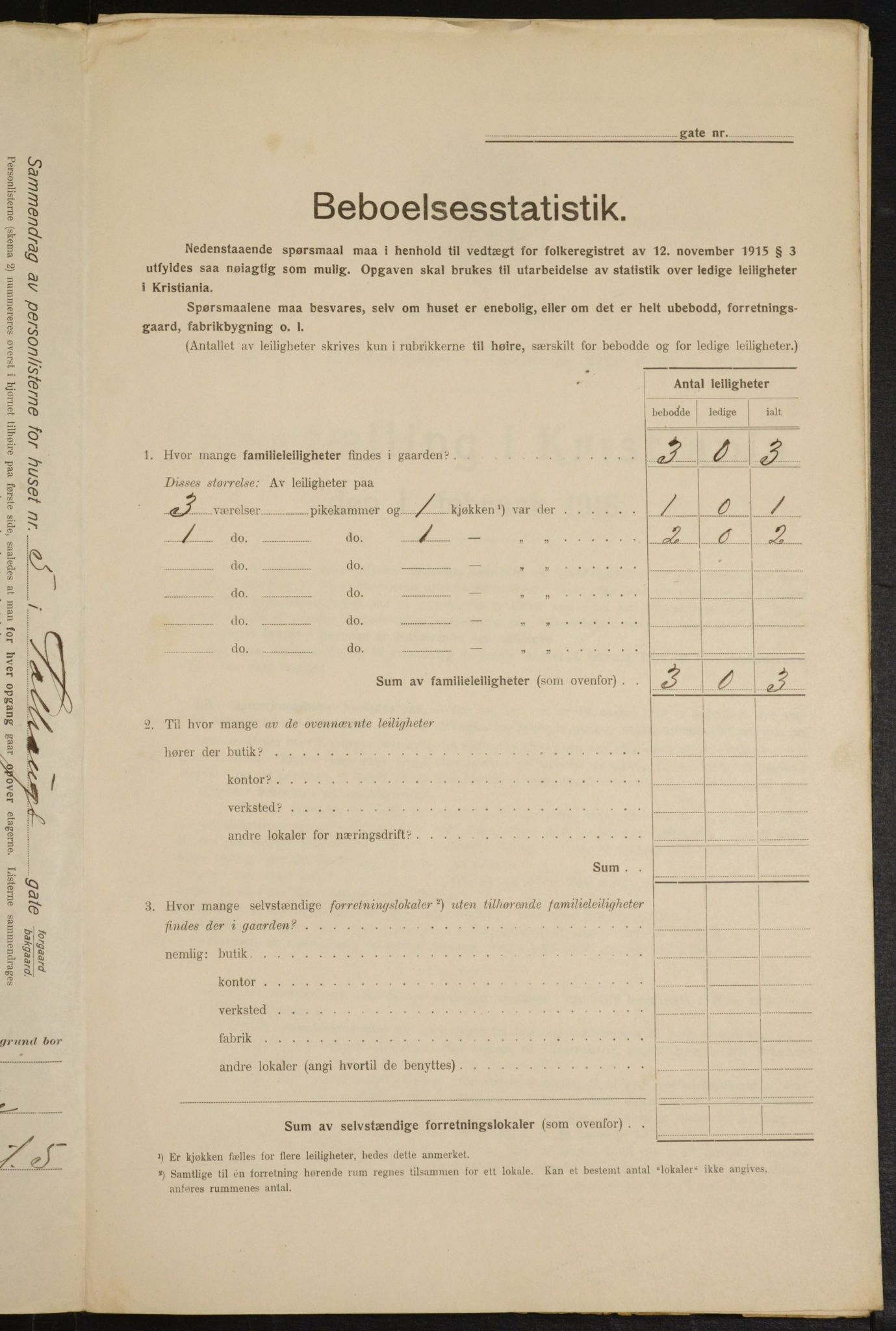 OBA, Kommunal folketelling 1.2.1916 for Kristiania, 1916, s. 101902