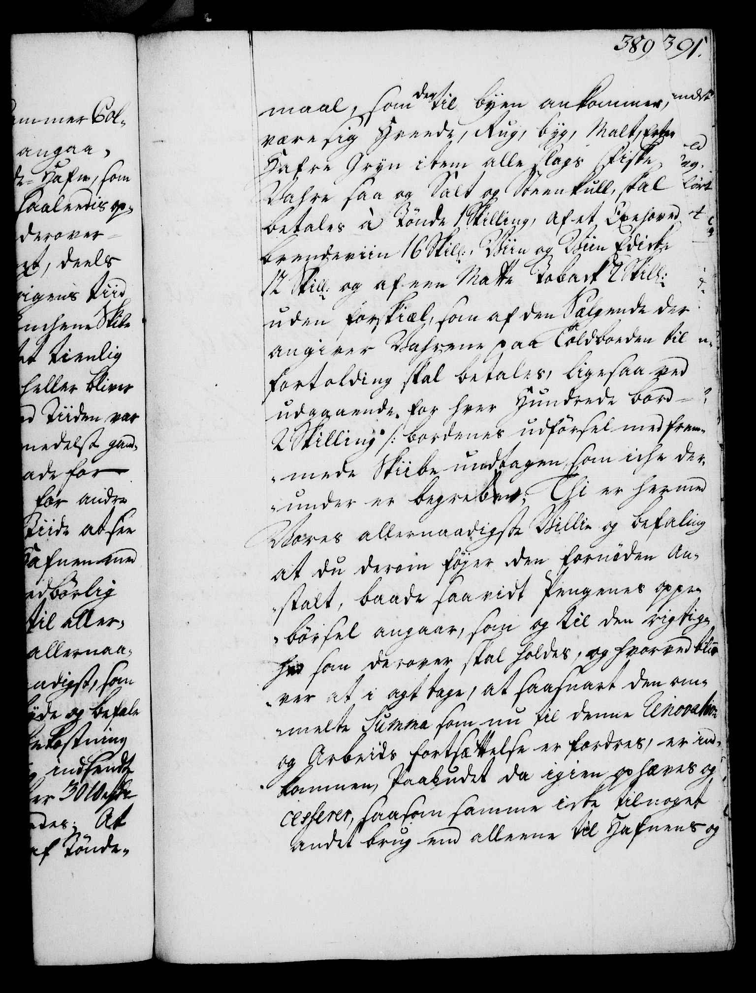 Rentekammeret, Kammerkanselliet, RA/EA-3111/G/Gg/Gga/L0003: Norsk ekspedisjonsprotokoll med register (merket RK 53.3), 1727-1734, s. 389