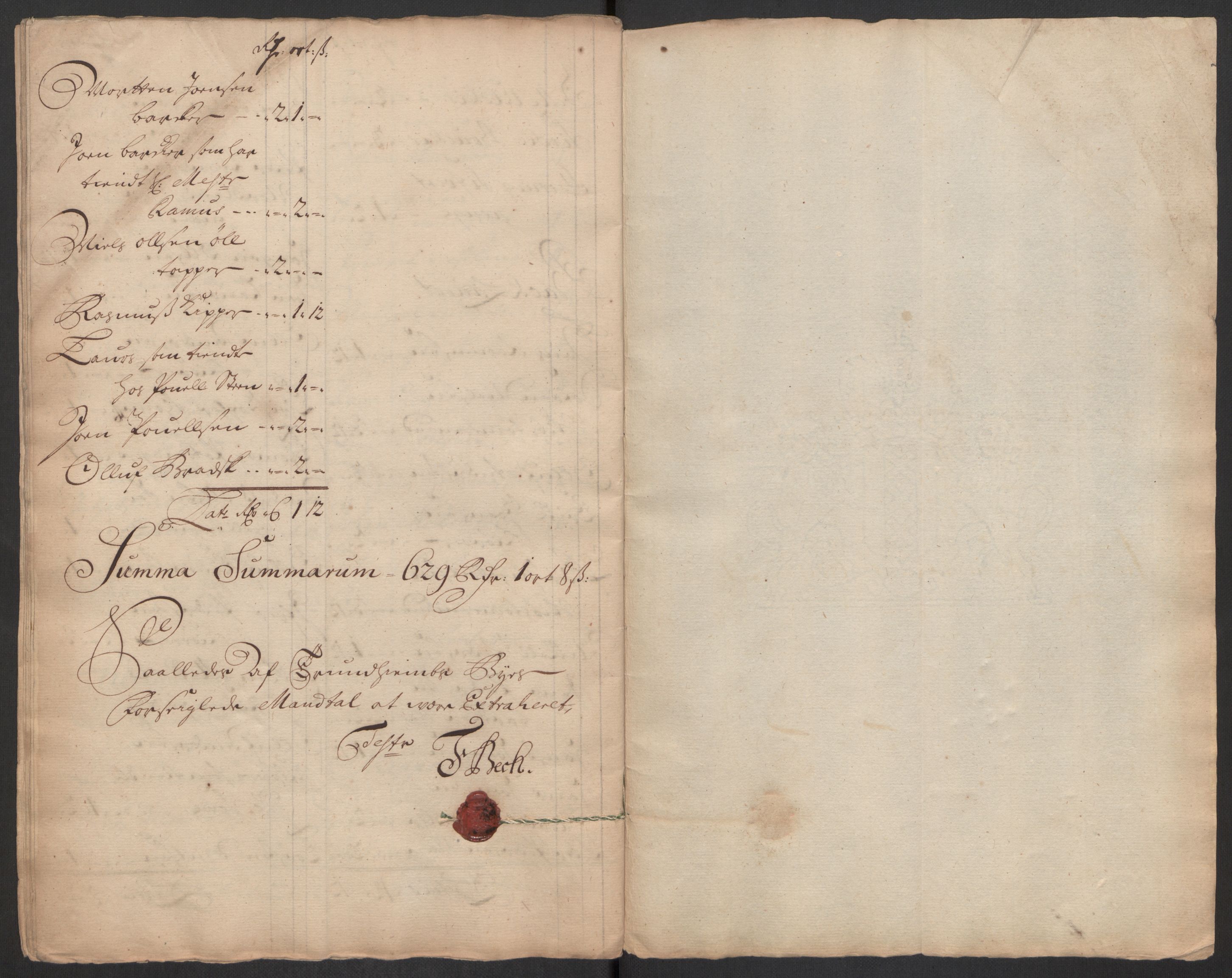 Rentekammeret inntil 1814, Reviderte regnskaper, Byregnskaper, RA/EA-4066/R/Rs/L0507: [S3] Kontribusjonsregnskap, 1699-1711, s. 339