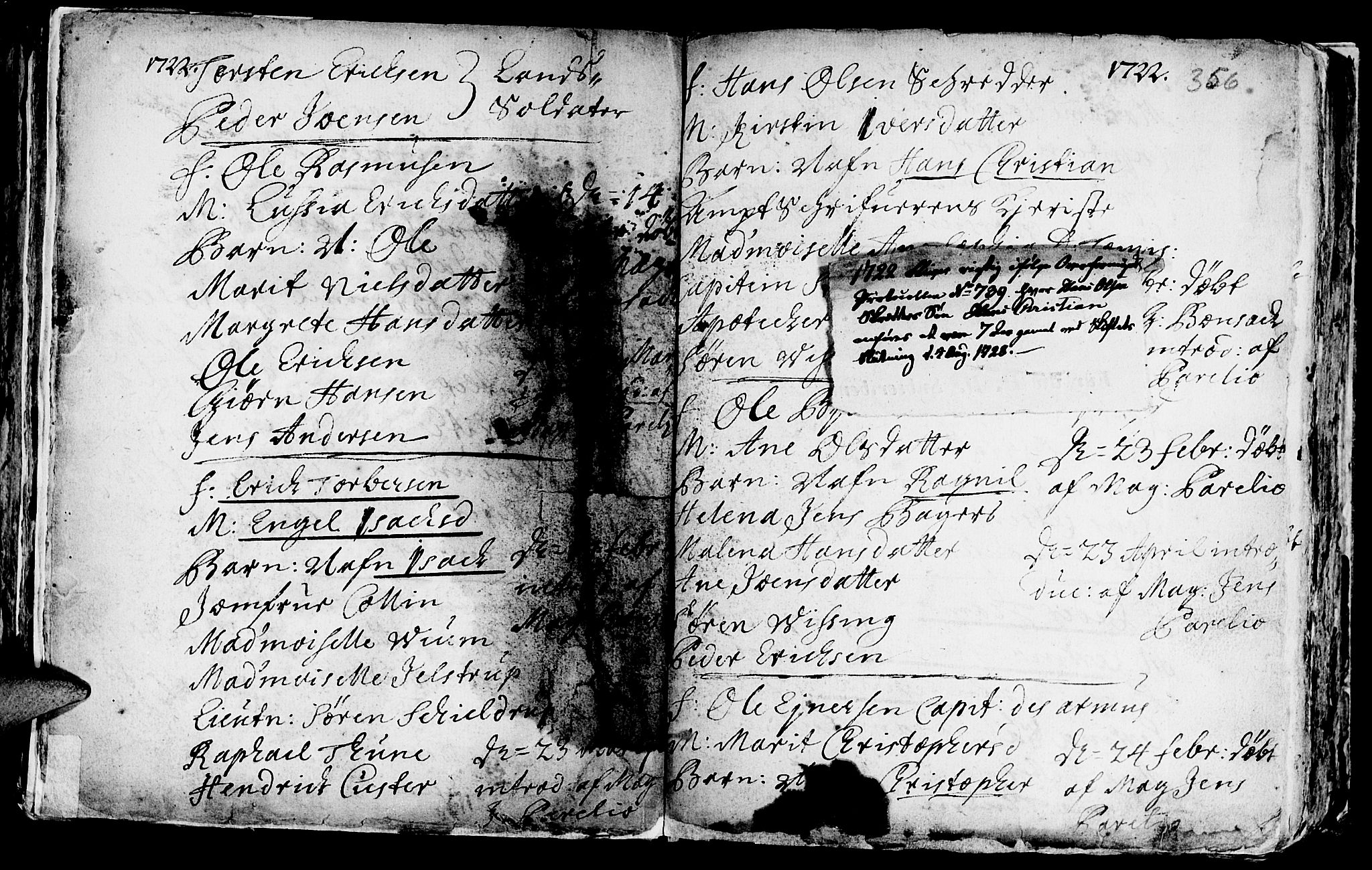 Ministerialprotokoller, klokkerbøker og fødselsregistre - Sør-Trøndelag, AV/SAT-A-1456/601/L0035: Ministerialbok nr. 601A03, 1713-1728, s. 356