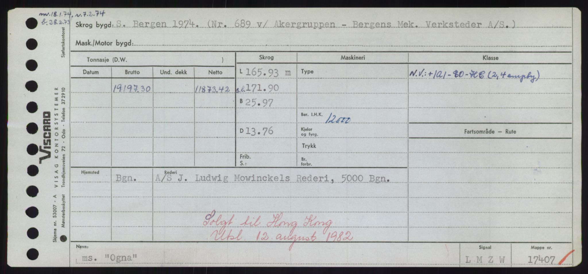 Sjøfartsdirektoratet med forløpere, Skipsmålingen, RA/S-1627/H/Hd/L0028: Fartøy, O, s. 153