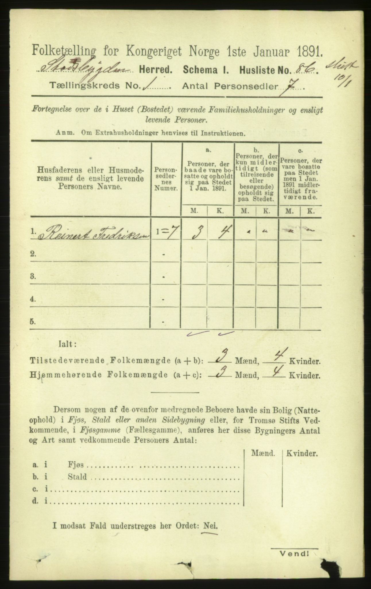 RA, Folketelling 1891 for 1625 Stadsbygd herred, 1891, s. 101