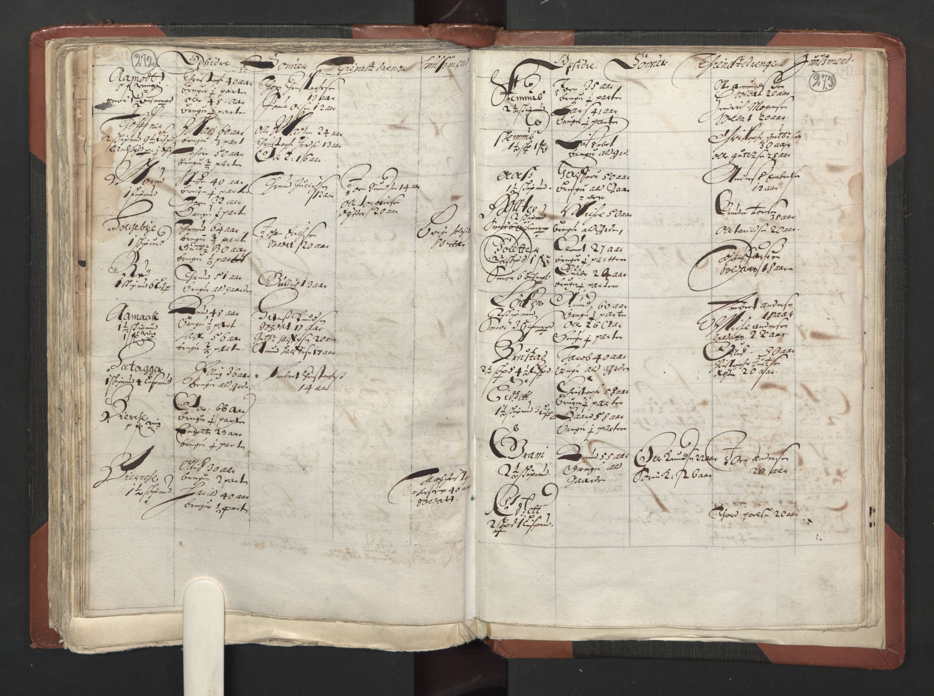 RA, Fogdenes og sorenskrivernes manntall 1664-1666, nr. 2: Aker fogderi, Follo fogderi, Nedre Romerike fogderi og Øvre Romerike fogderi, 1664, s. 272-273