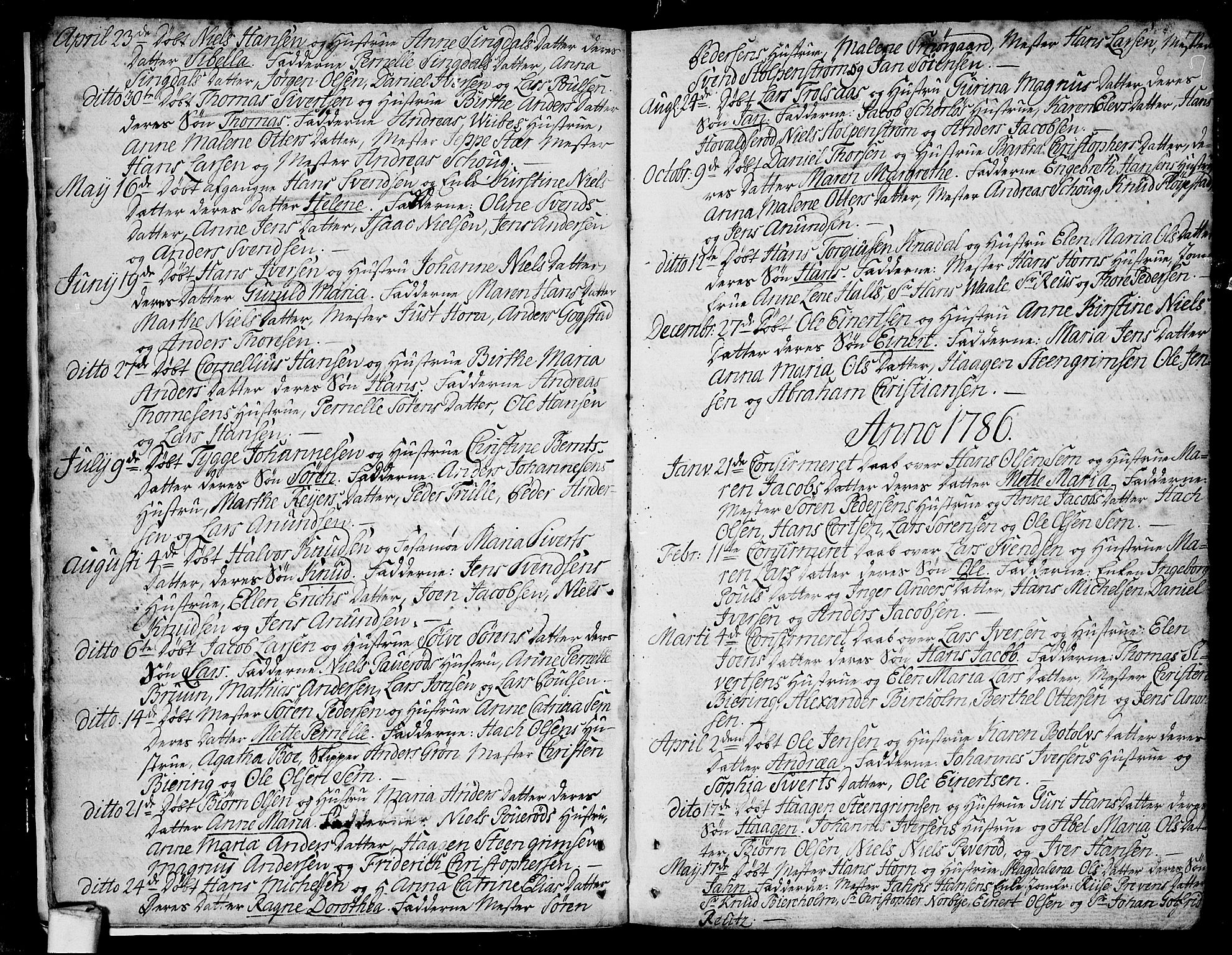 Larvik kirkebøker, SAKO/A-352/F/Fb/L0001: Ministerialbok nr. II 1, 1779-1817, s. 7