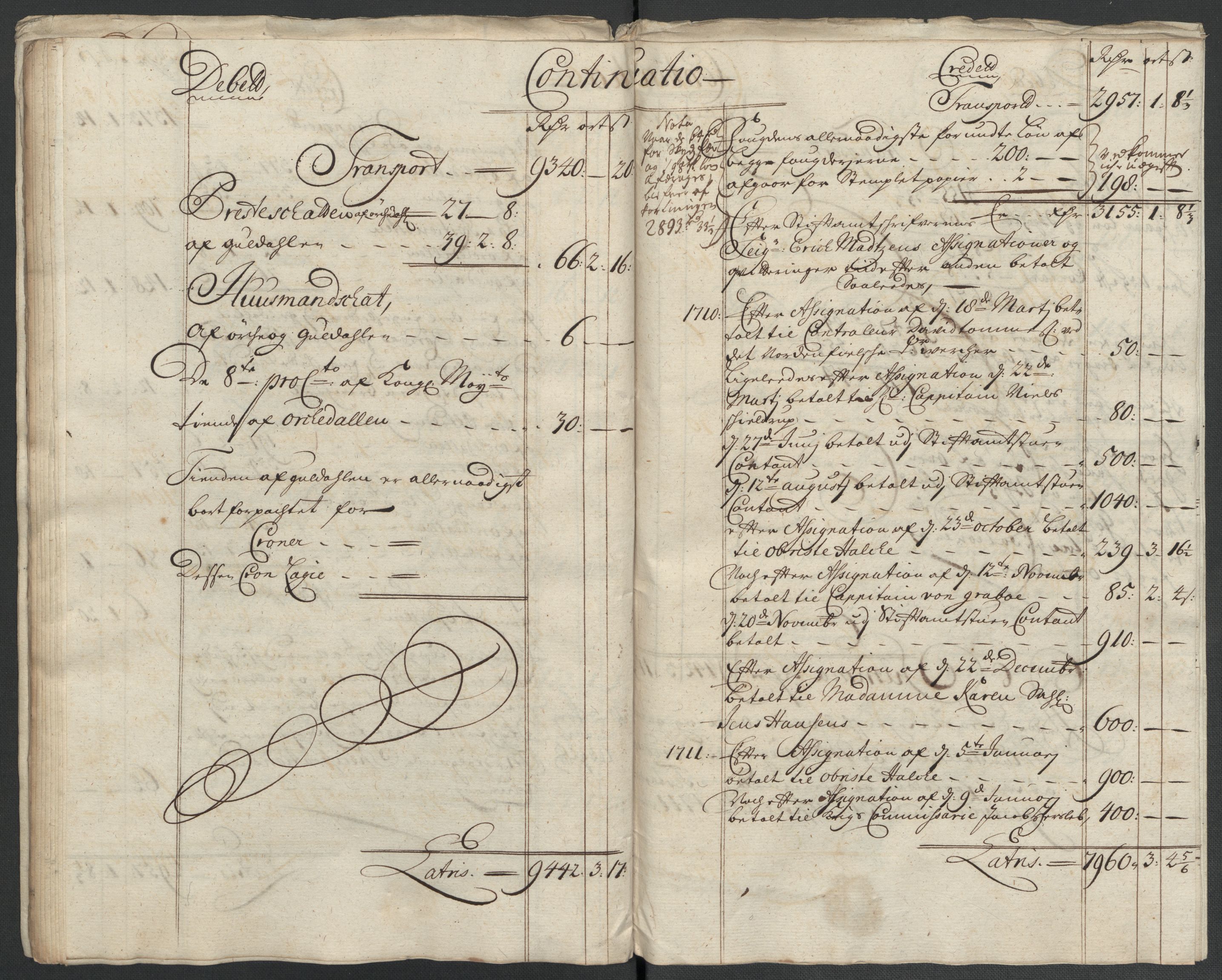 Rentekammeret inntil 1814, Reviderte regnskaper, Fogderegnskap, AV/RA-EA-4092/R60/L3960: Fogderegnskap Orkdal og Gauldal, 1710, s. 31