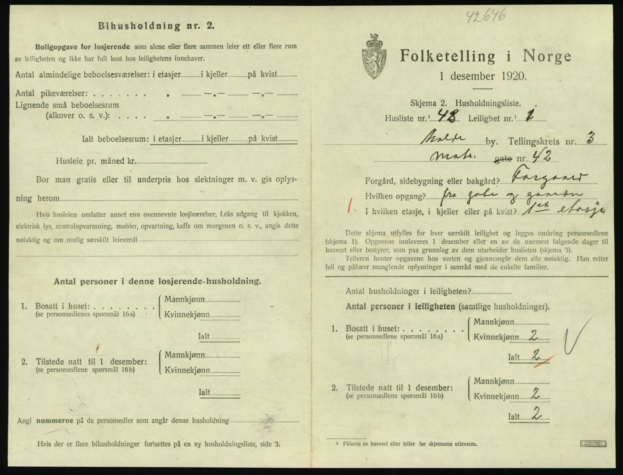 SAT, Folketelling 1920 for 1502 Molde kjøpstad, 1920, s. 1227