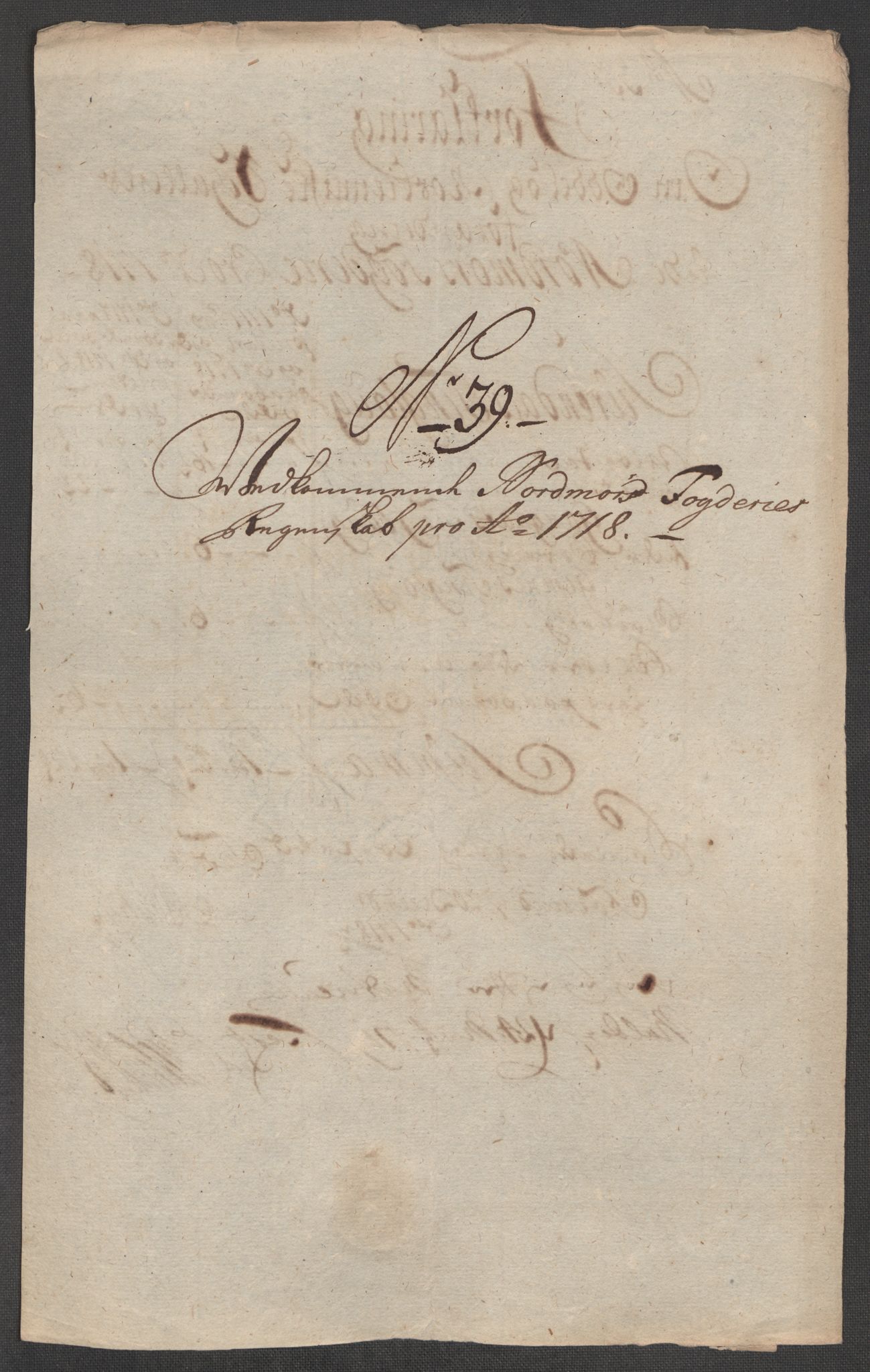 Rentekammeret inntil 1814, Reviderte regnskaper, Fogderegnskap, AV/RA-EA-4092/R56/L3751: Fogderegnskap Nordmøre, 1718, s. 234