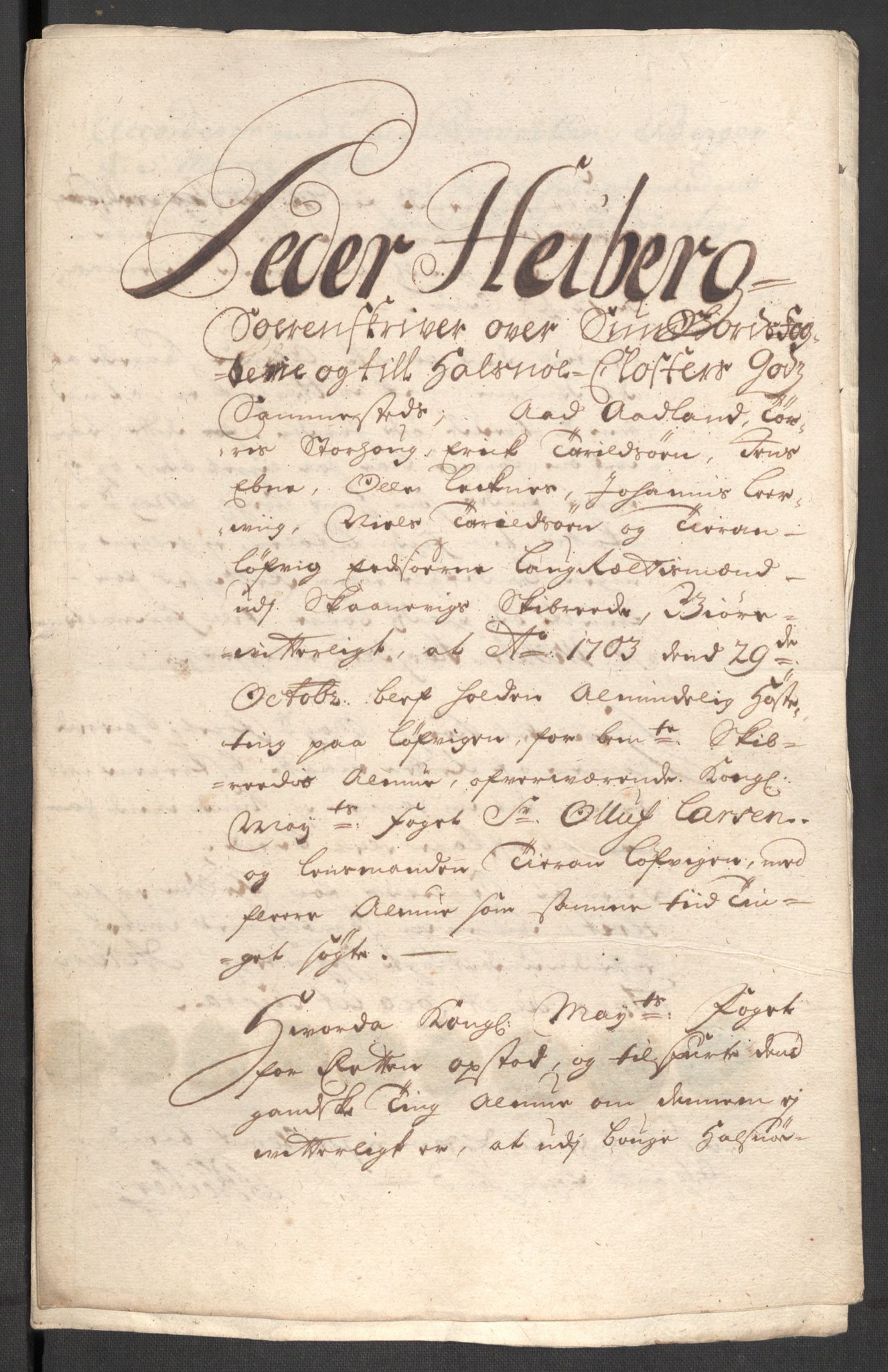 Rentekammeret inntil 1814, Reviderte regnskaper, Fogderegnskap, AV/RA-EA-4092/R48/L2981: Fogderegnskap Sunnhordland og Hardanger, 1703, s. 229