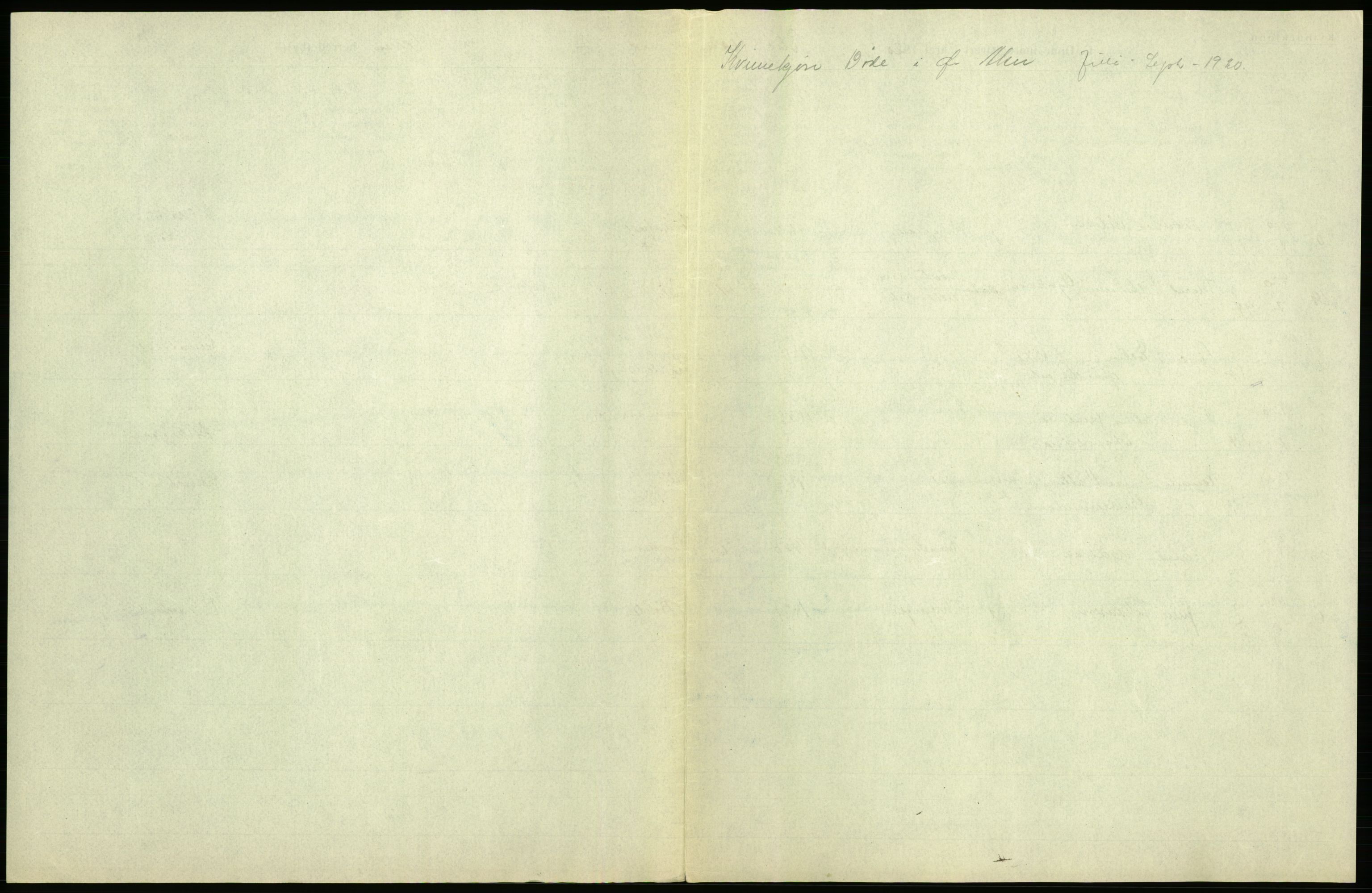 Statistisk sentralbyrå, Sosiodemografiske emner, Befolkning, AV/RA-S-2228/D/Df/Dfb/Dfbj/L0007: Akershus fylke: Døde. Bygder og byer., 1920, s. 327
