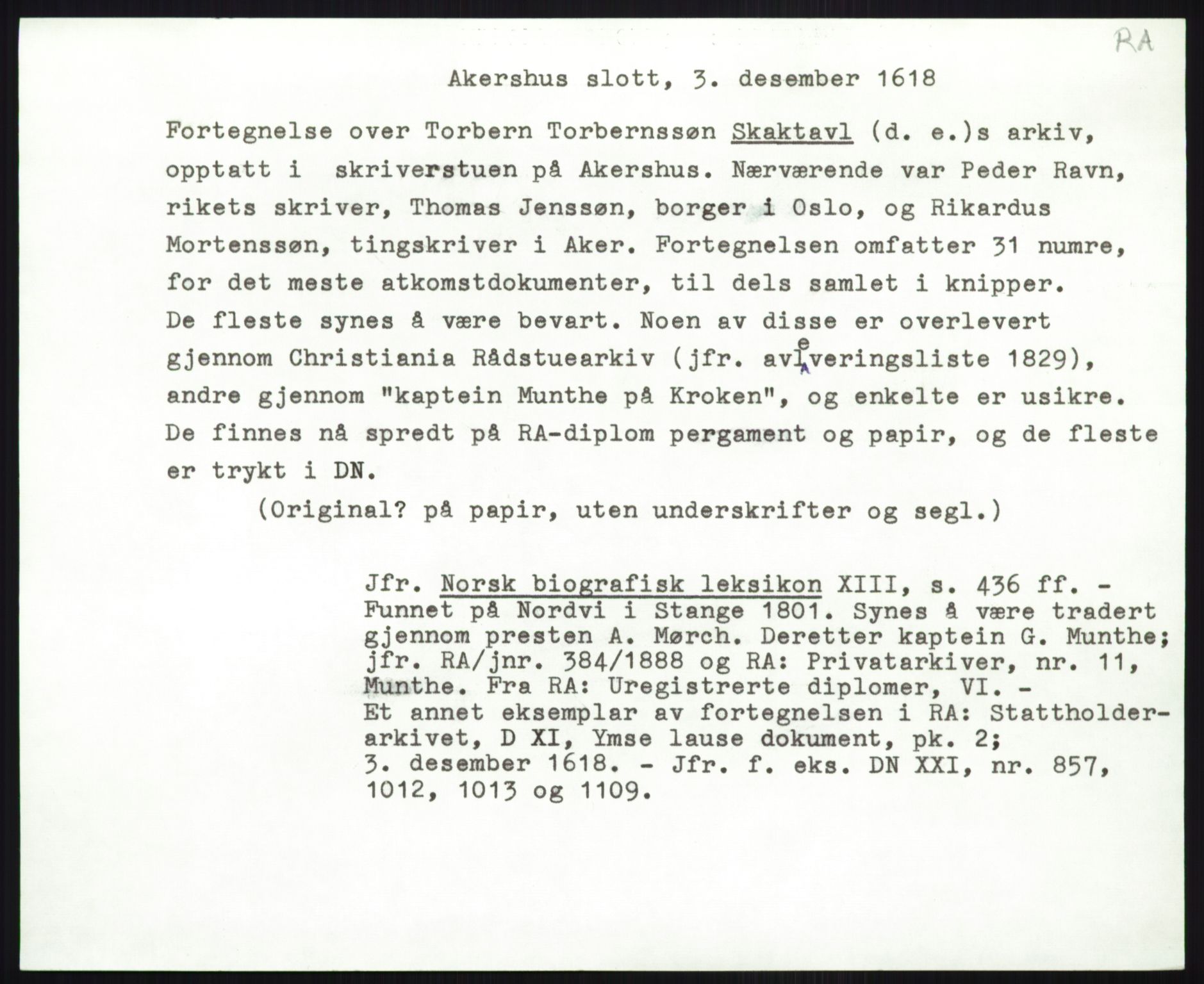 Riksarkivets diplomsamling, AV/RA-EA-5965/F35/F35b/L0006: Riksarkivets diplomer, seddelregister, 1613-1624, s. 347