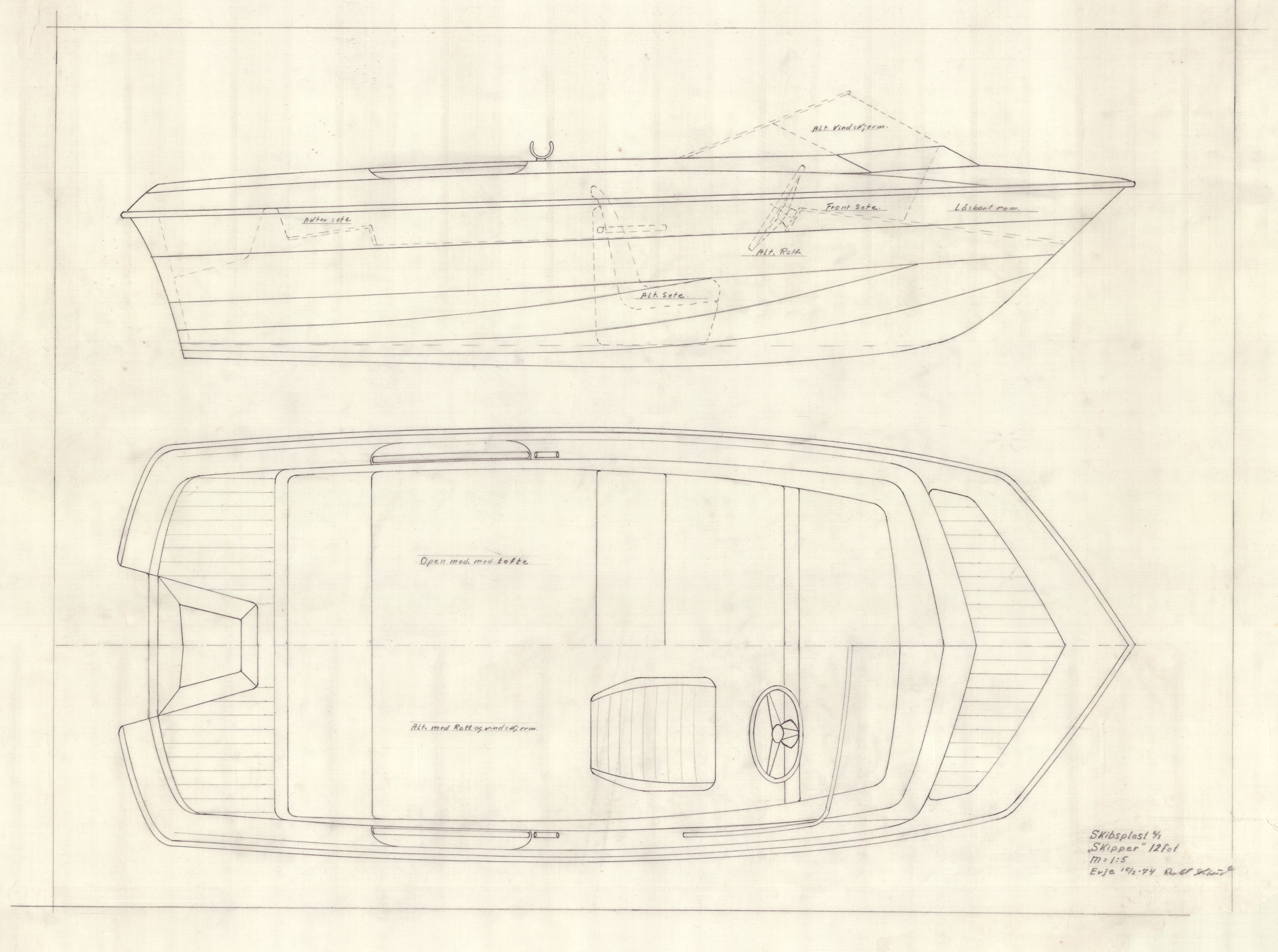 Skibsplast, AAKS/PA-2968/01/T/T02/L0009: Skibsplast Skipper 12' - 1974, 1974