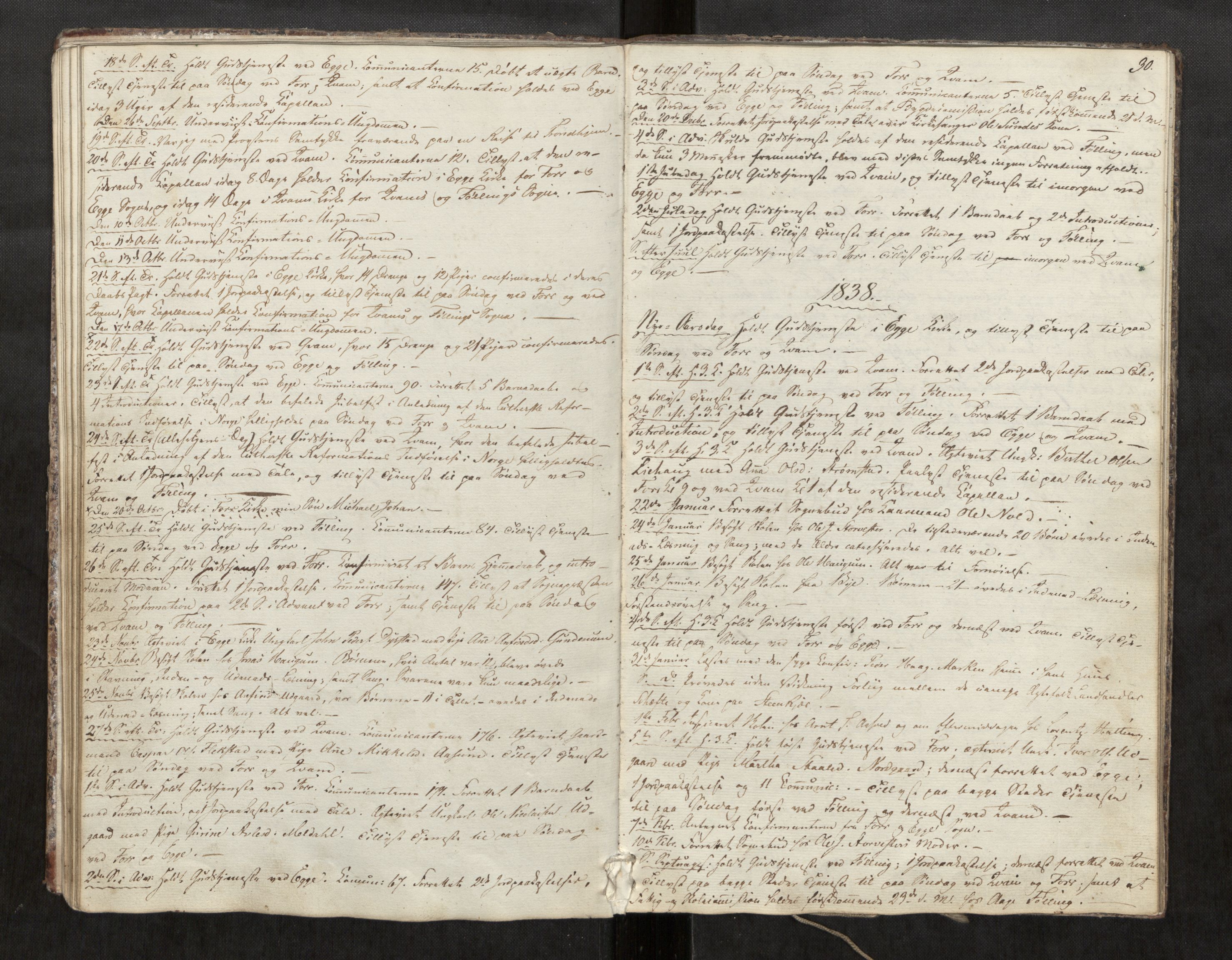 Stod sokneprestkontor, SAT/A-1164/2/I/I1/I1d/L0001: Residerende kapellans bok nr. 1, 1827-1849, s. 30