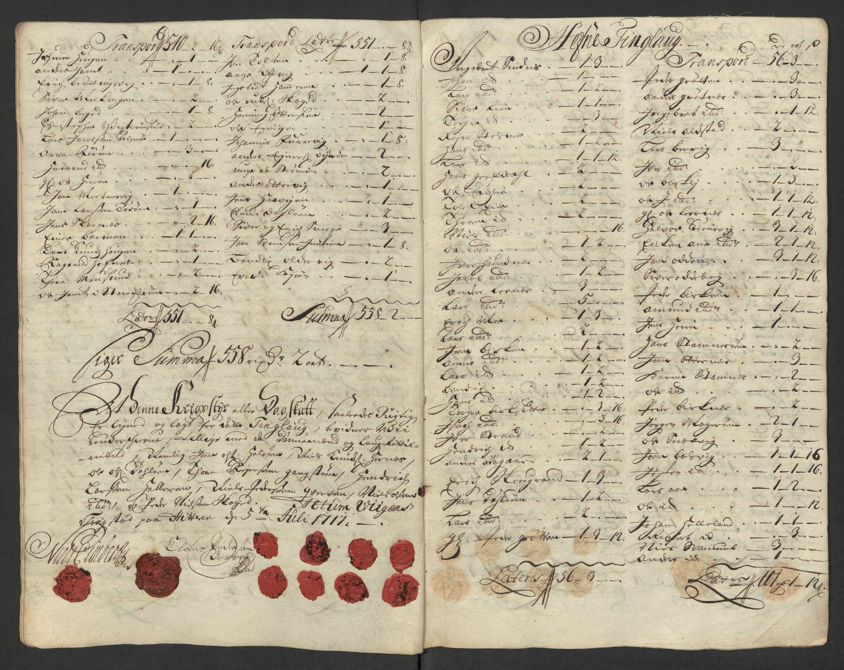 Rentekammeret inntil 1814, Reviderte regnskaper, Fogderegnskap, AV/RA-EA-4092/R57/L3865: Fogderegnskap Fosen, 1717, s. 145