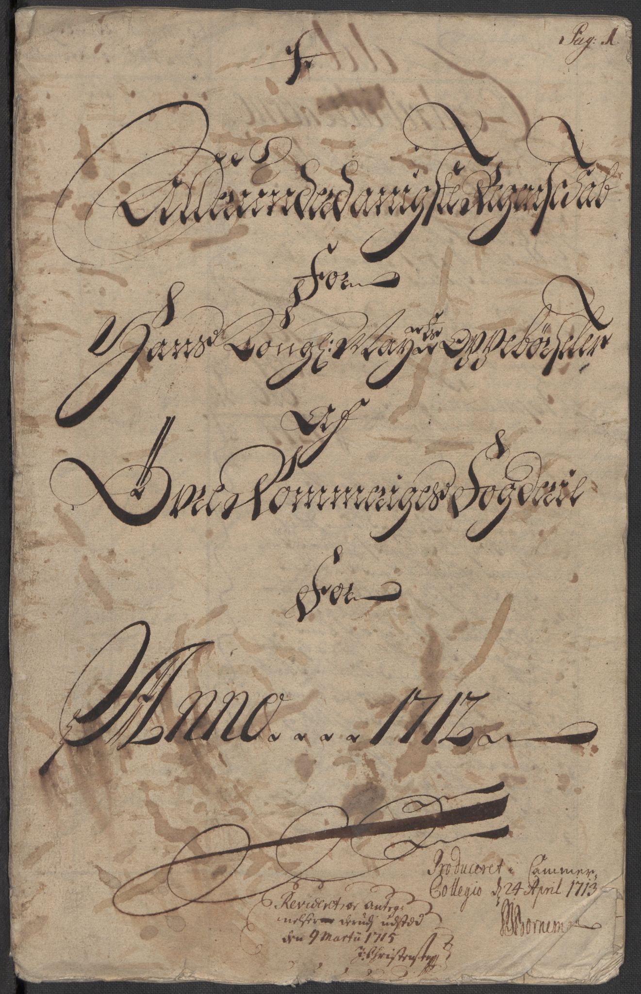 Rentekammeret inntil 1814, Reviderte regnskaper, Fogderegnskap, RA/EA-4092/R12/L0722: Fogderegnskap Øvre Romerike, 1712, s. 3