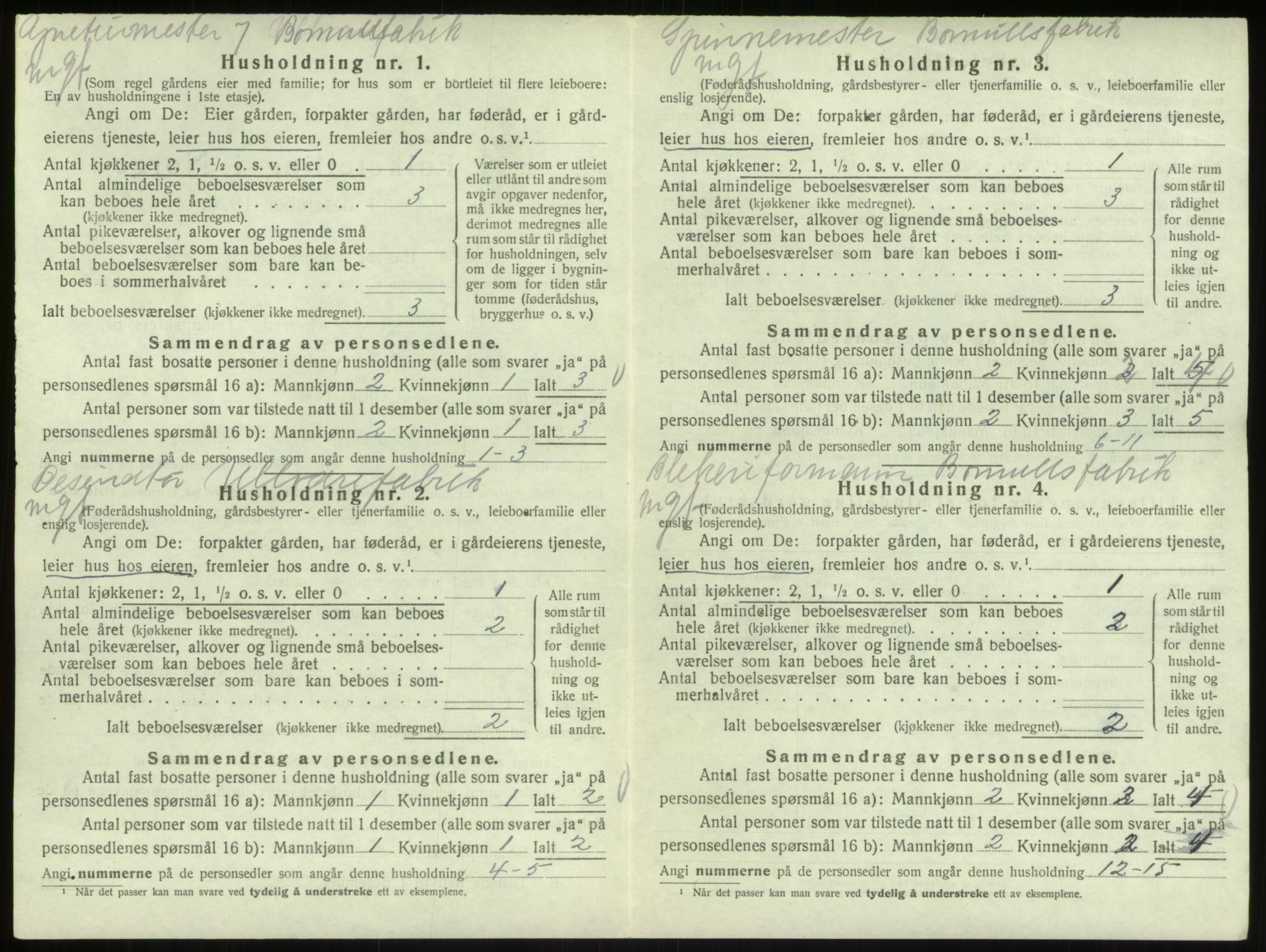 SAB, Folketelling 1920 for 1251 Bruvik herred, 1920, s. 616