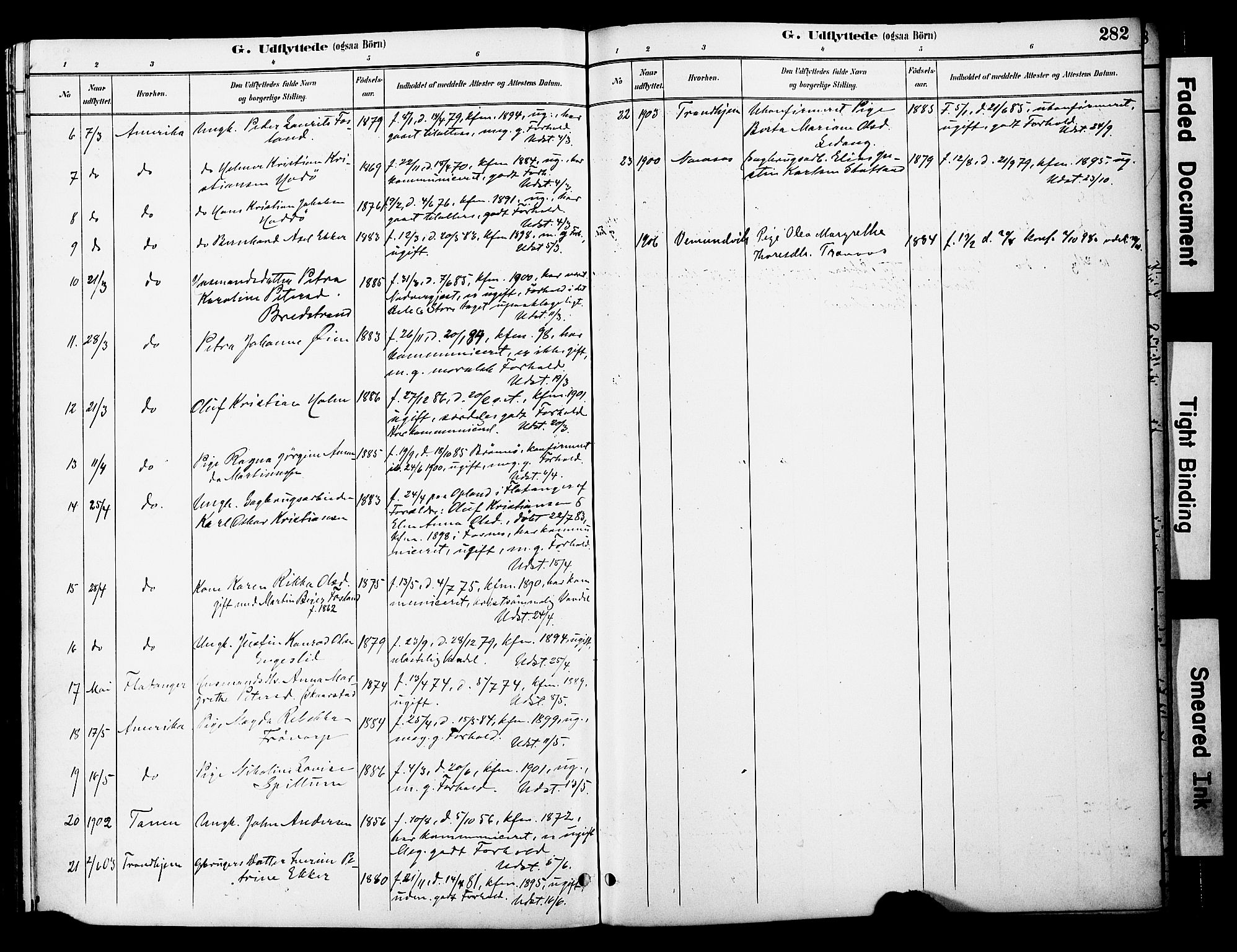 Ministerialprotokoller, klokkerbøker og fødselsregistre - Nord-Trøndelag, AV/SAT-A-1458/774/L0628: Ministerialbok nr. 774A02, 1887-1903, s. 282