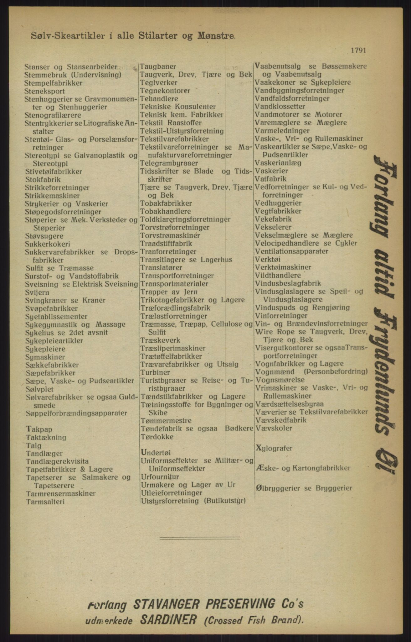 Kristiania/Oslo adressebok, PUBL/-, 1915, s. 1791