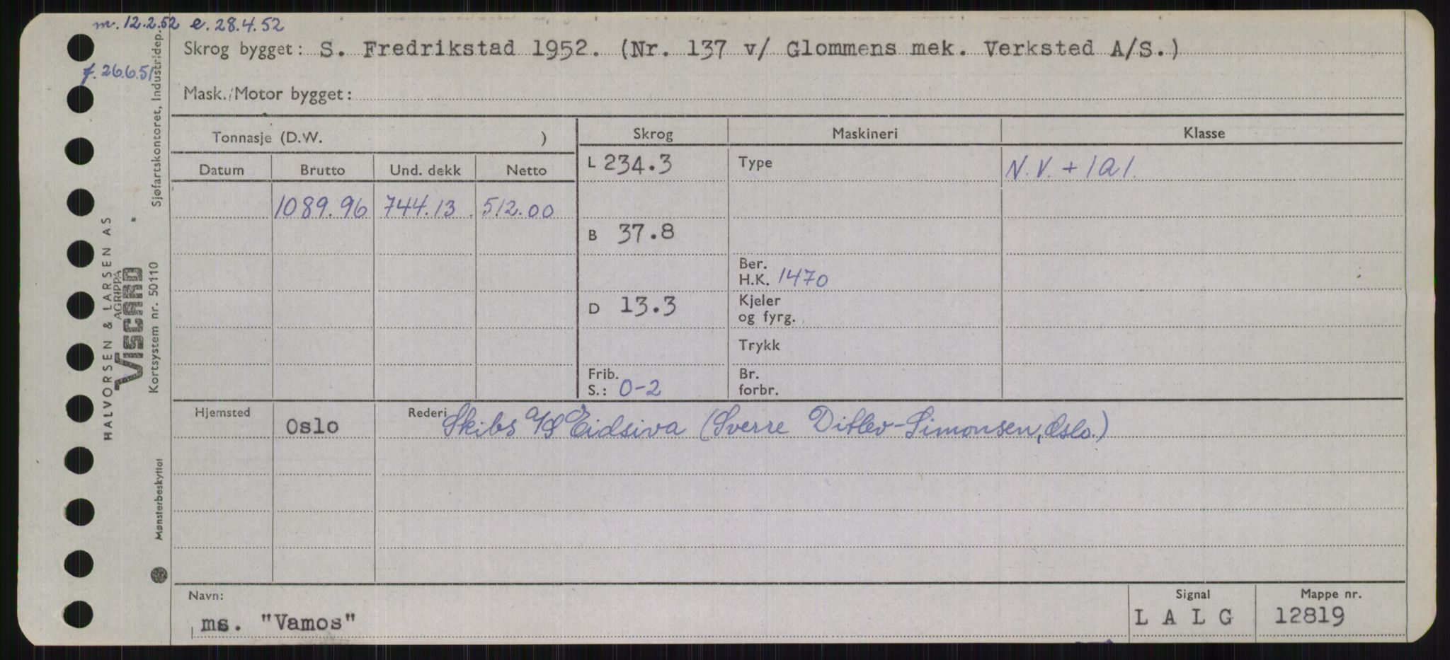 Sjøfartsdirektoratet med forløpere, Skipsmålingen, AV/RA-S-1627/H/Hb/L0005: Fartøy, T-Å, s. 263