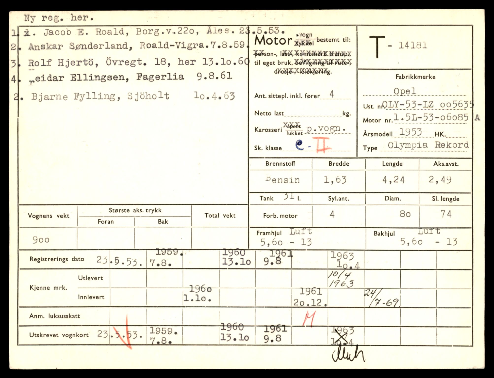 Møre og Romsdal vegkontor - Ålesund trafikkstasjon, AV/SAT-A-4099/F/Fe/L0043: Registreringskort for kjøretøy T 14080 - T 14204, 1927-1998, s. 2619