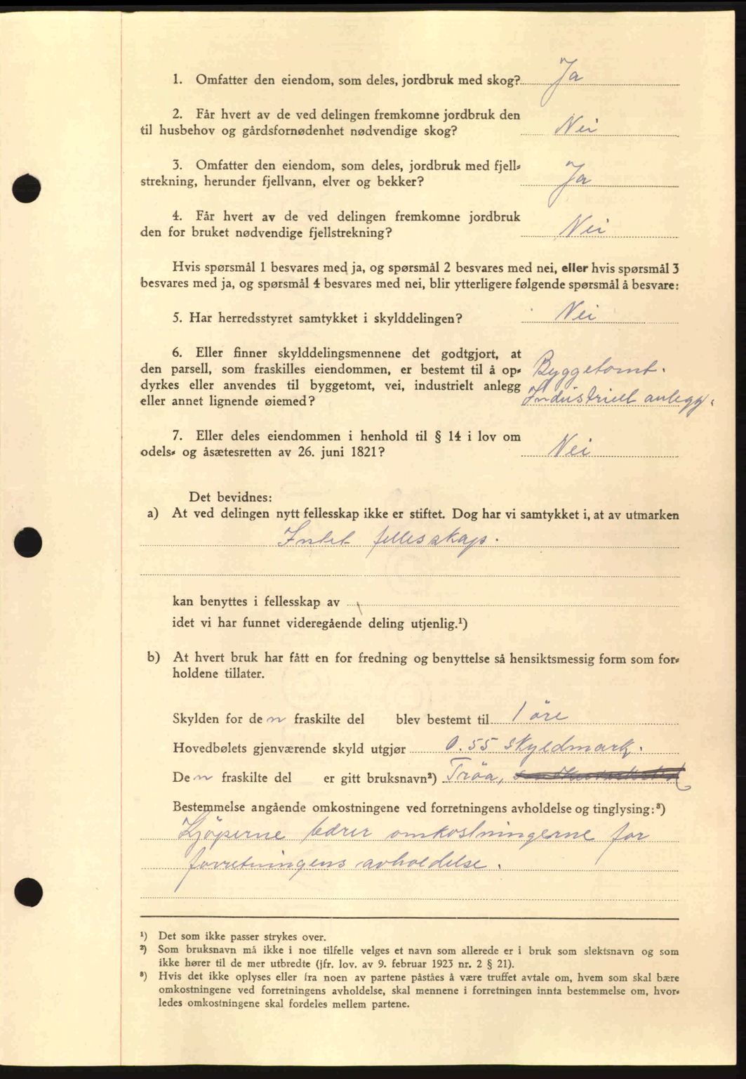 Nordmøre sorenskriveri, AV/SAT-A-4132/1/2/2Ca: Pantebok nr. A94, 1942-1943, Dagboknr: 331/1943