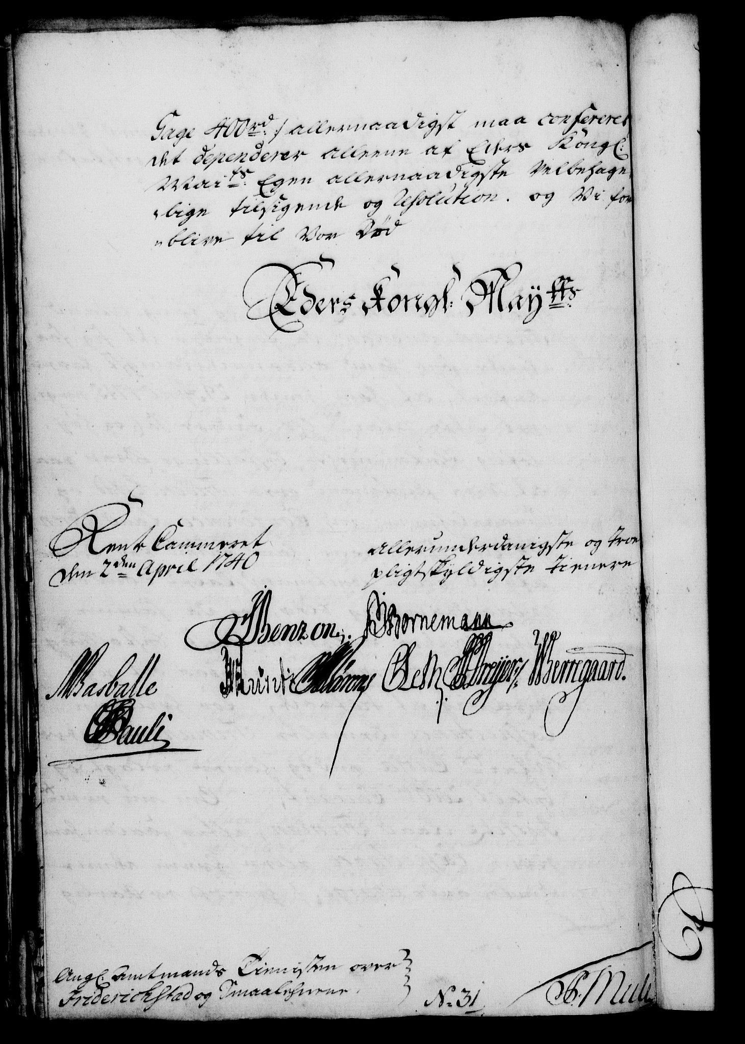 Rentekammeret, Kammerkanselliet, RA/EA-3111/G/Gf/Gfa/L0023: Norsk relasjons- og resolusjonsprotokoll (merket RK 52.23), 1740, s. 304