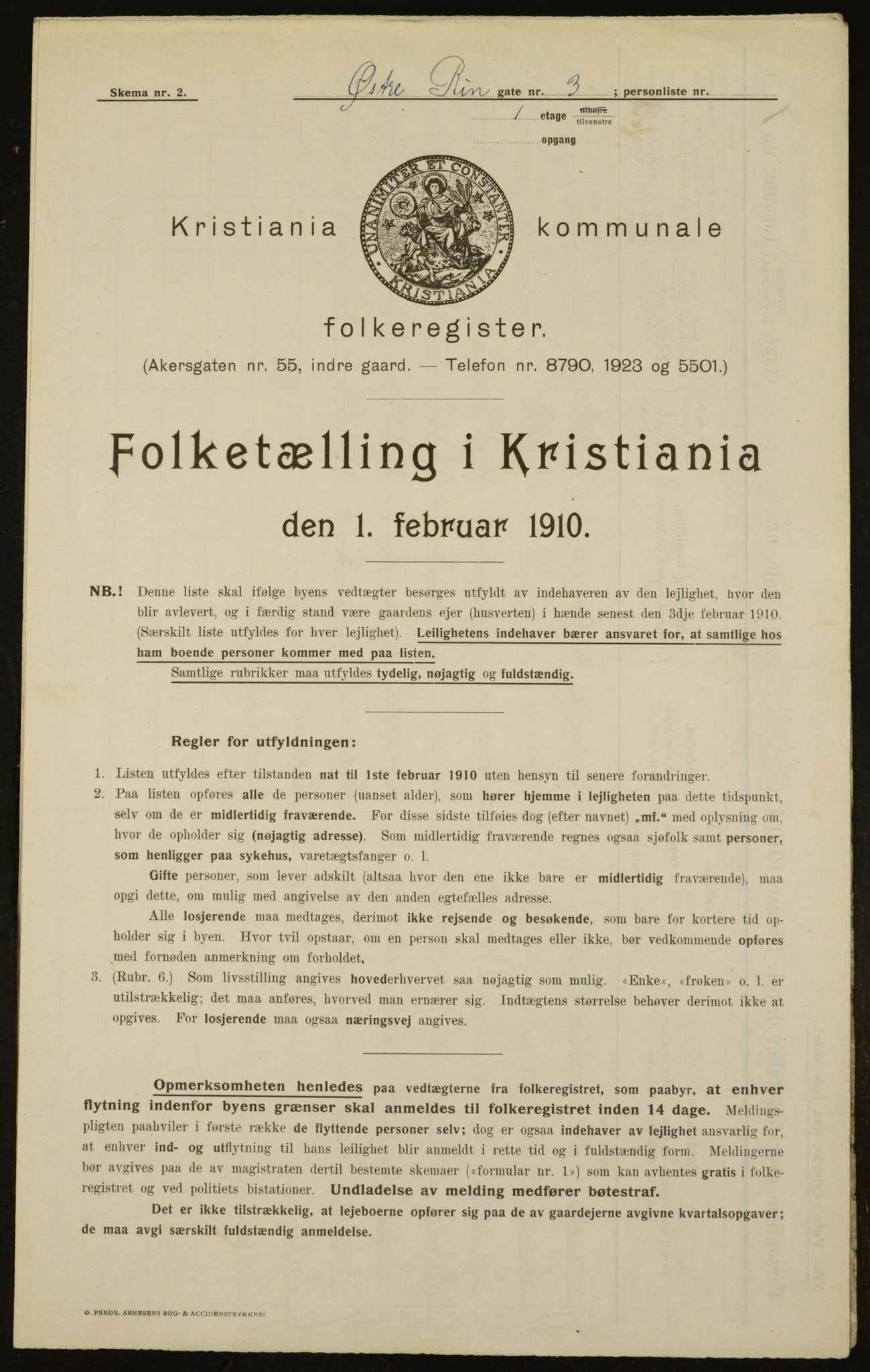 OBA, Kommunal folketelling 1.2.1910 for Kristiania, 1910, s. 122718