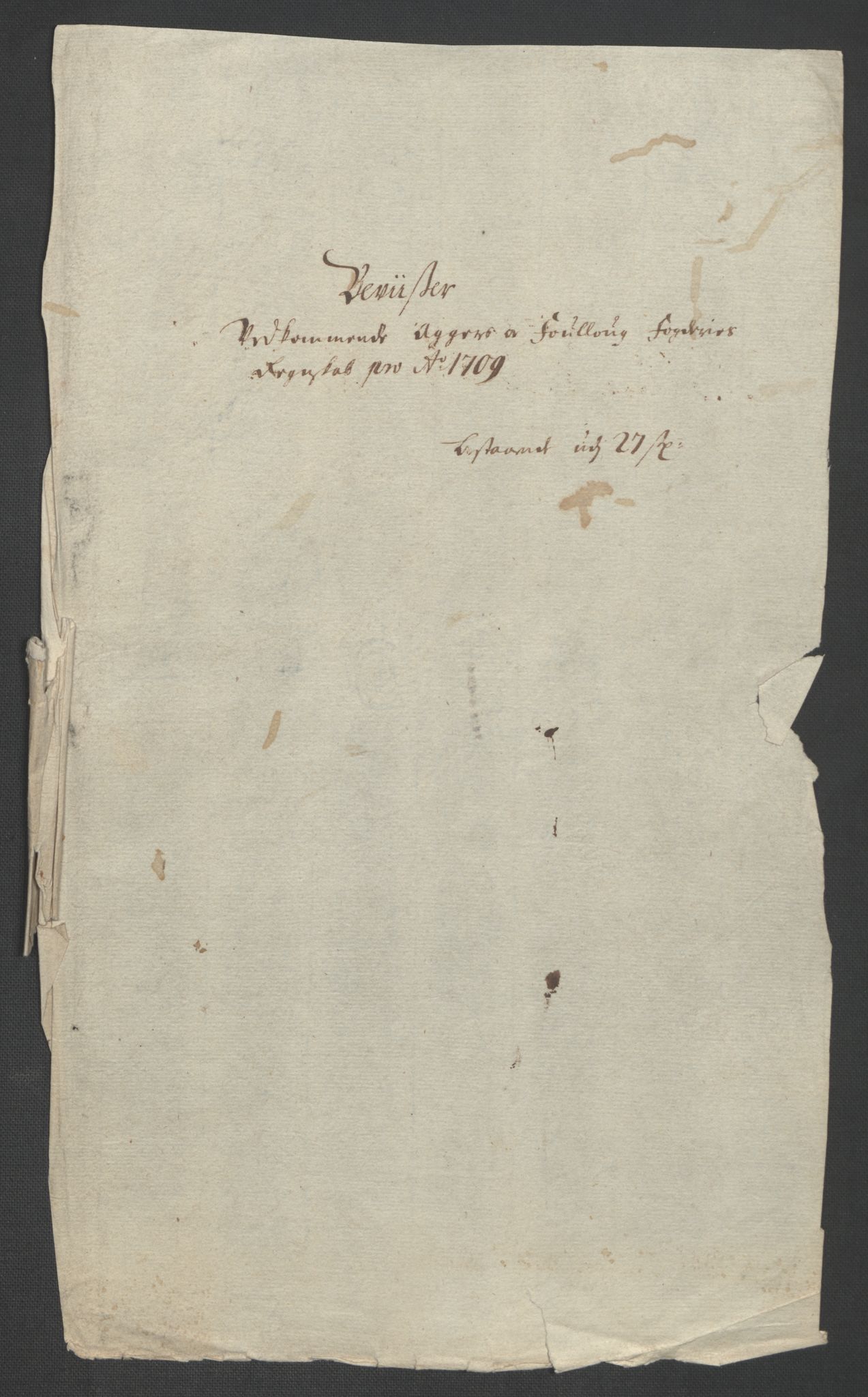 Rentekammeret inntil 1814, Reviderte regnskaper, Fogderegnskap, AV/RA-EA-4092/R10/L0447: Fogderegnskap Aker og Follo, 1707-1709, s. 428