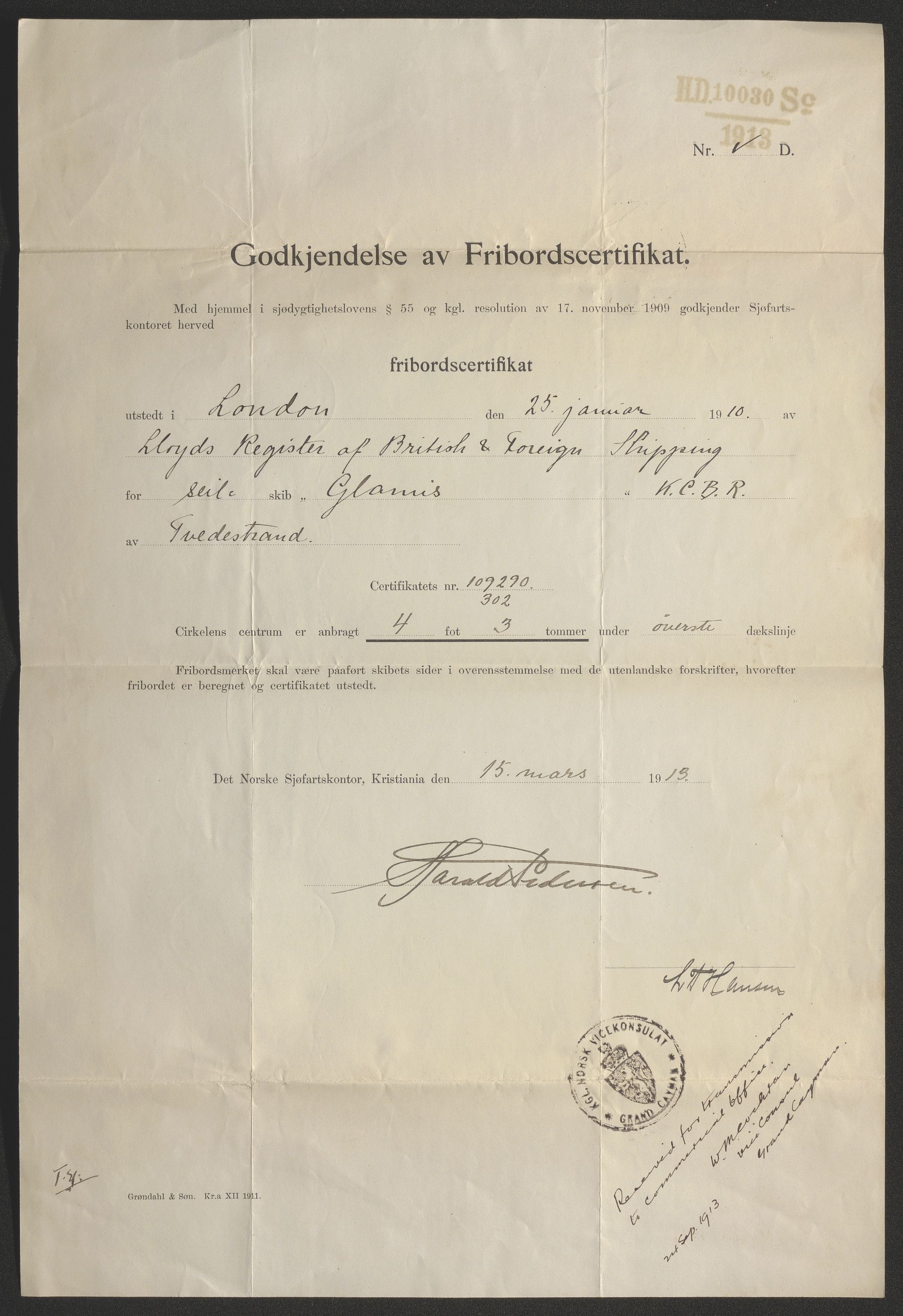 Sjøfartsdirektoratet med forløpere, skipsmapper slettede skip, RA/S-4998/F/Fa/L0411: --, 1869-1925, s. 404
