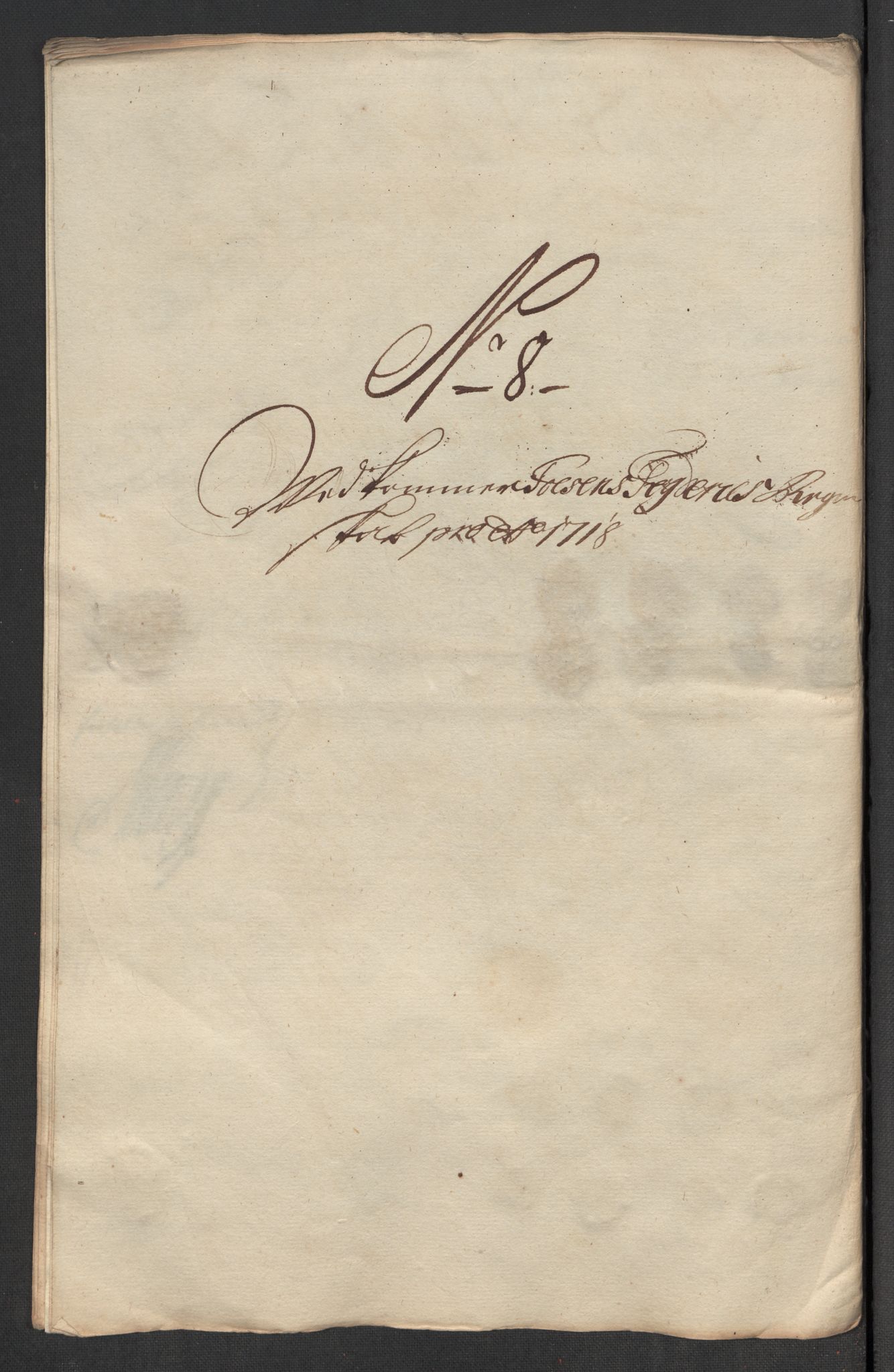 Rentekammeret inntil 1814, Reviderte regnskaper, Fogderegnskap, AV/RA-EA-4092/R57/L3866: Fogderegnskap Fosen, 1718, s. 101