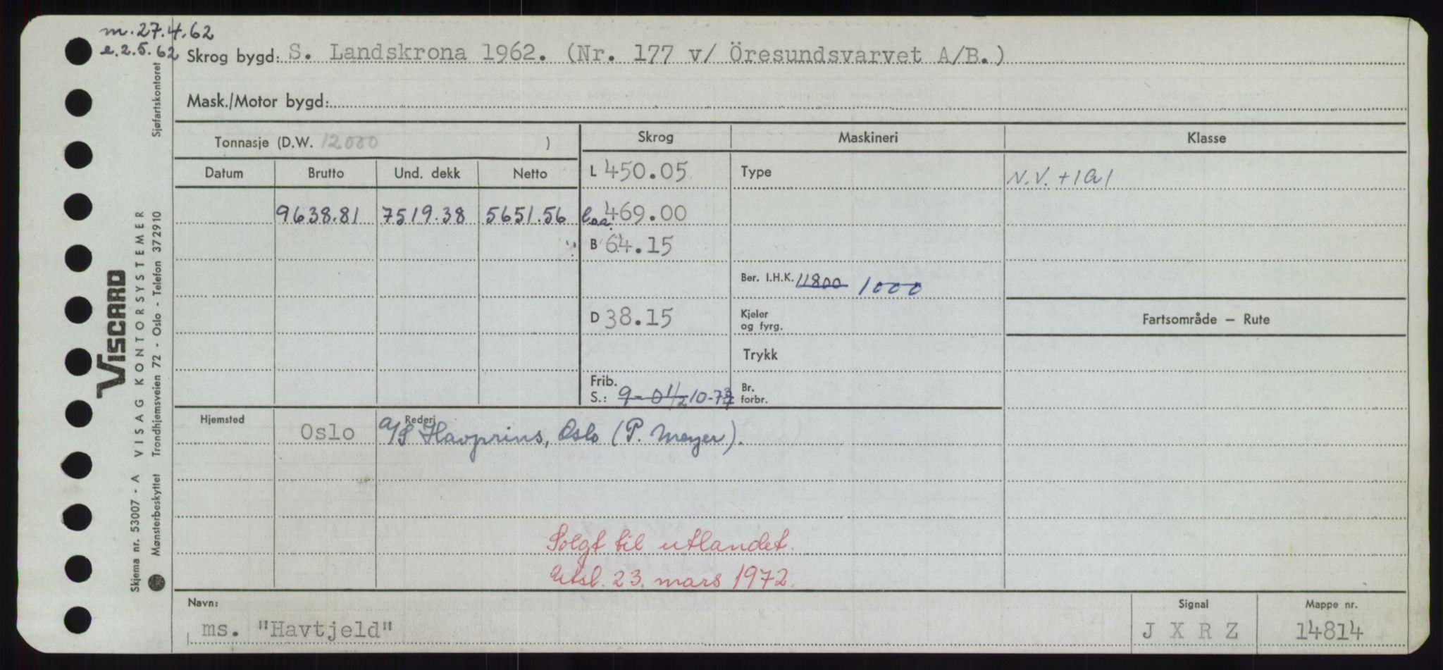 Sjøfartsdirektoratet med forløpere, Skipsmålingen, AV/RA-S-1627/H/Hd/L0015: Fartøy, Havm-Hey, s. 89