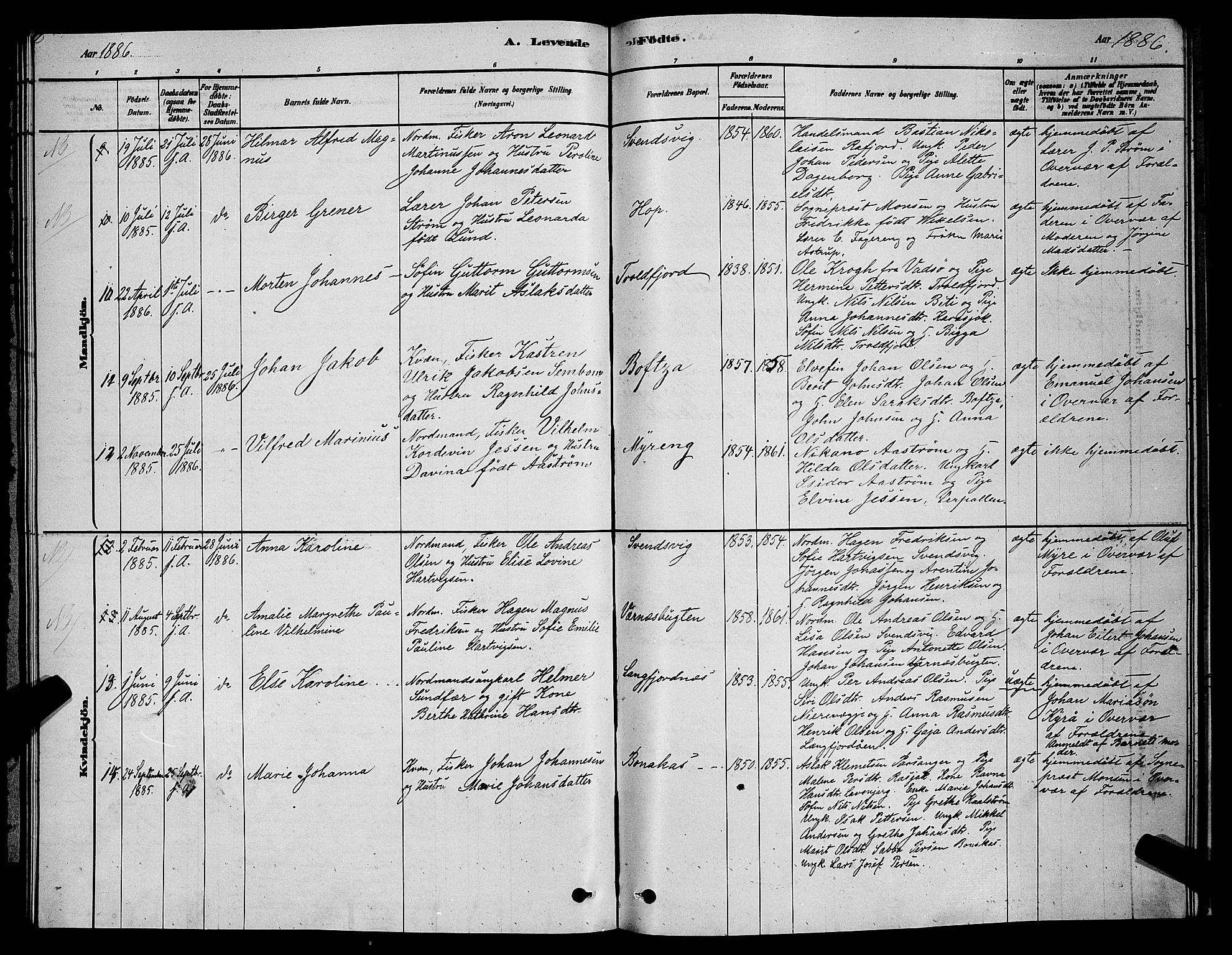 Tana sokneprestkontor, AV/SATØ-S-1334/H/Hb/L0003klokker: Klokkerbok nr. 3, 1878-1890