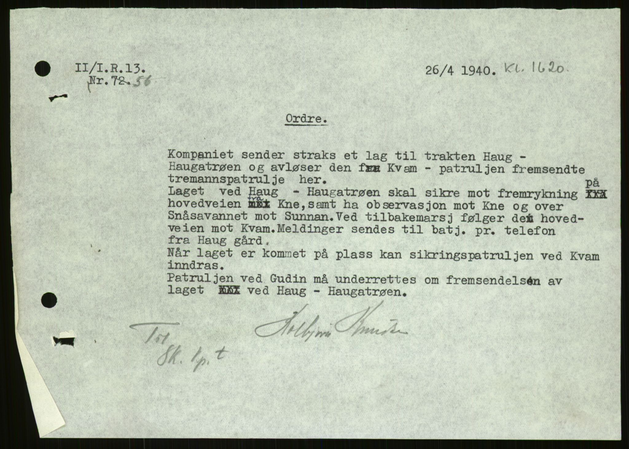 Forsvaret, Forsvarets krigshistoriske avdeling, AV/RA-RAFA-2017/Y/Yb/L0116: II-C-11-560-563  -  5. Divisjon., 1940, s. 956