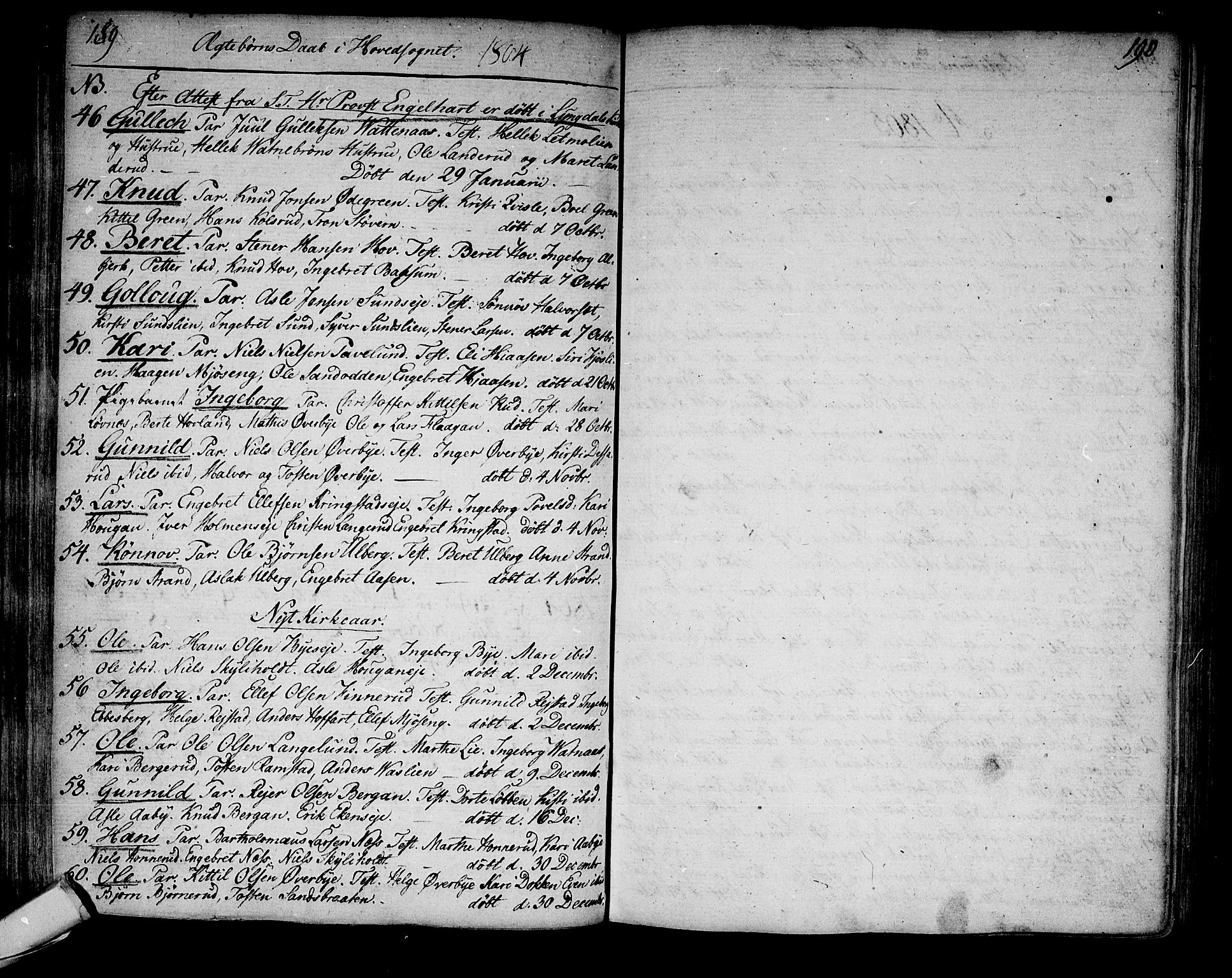 Sigdal kirkebøker, SAKO/A-245/F/Fa/L0003: Ministerialbok nr. I 3, 1793-1811, s. 189-190