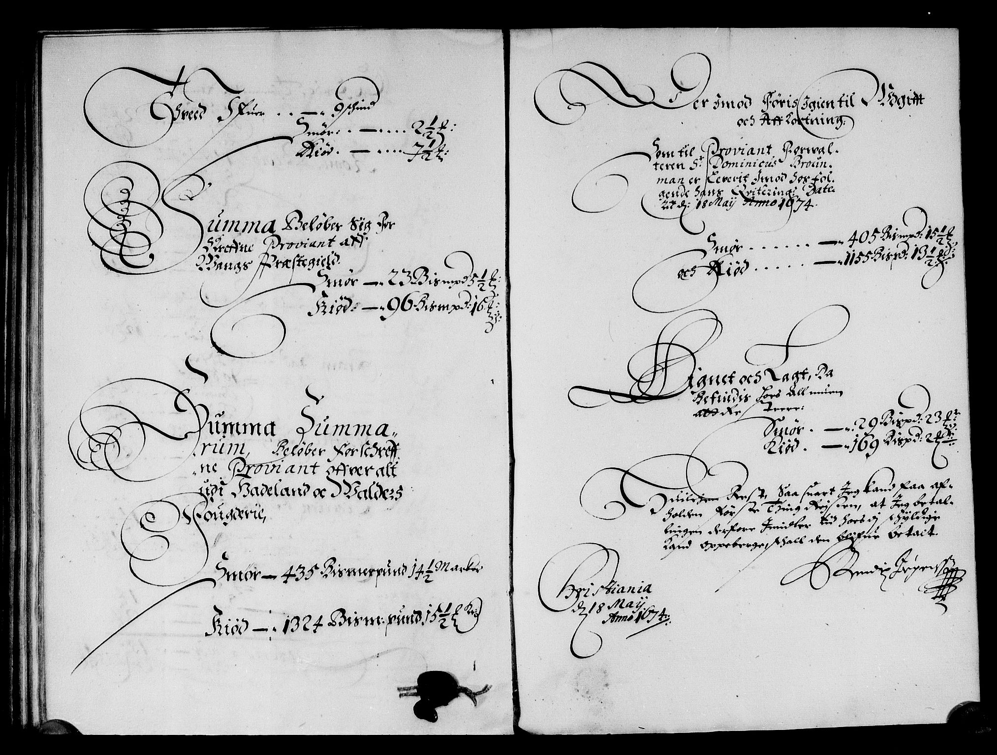 Rentekammeret inntil 1814, Reviderte regnskaper, Stiftamtstueregnskaper, Landkommissariatet på Akershus og Akershus stiftamt, RA/EA-5869/R/Rb/L0101: Akershus stiftamt, 1674