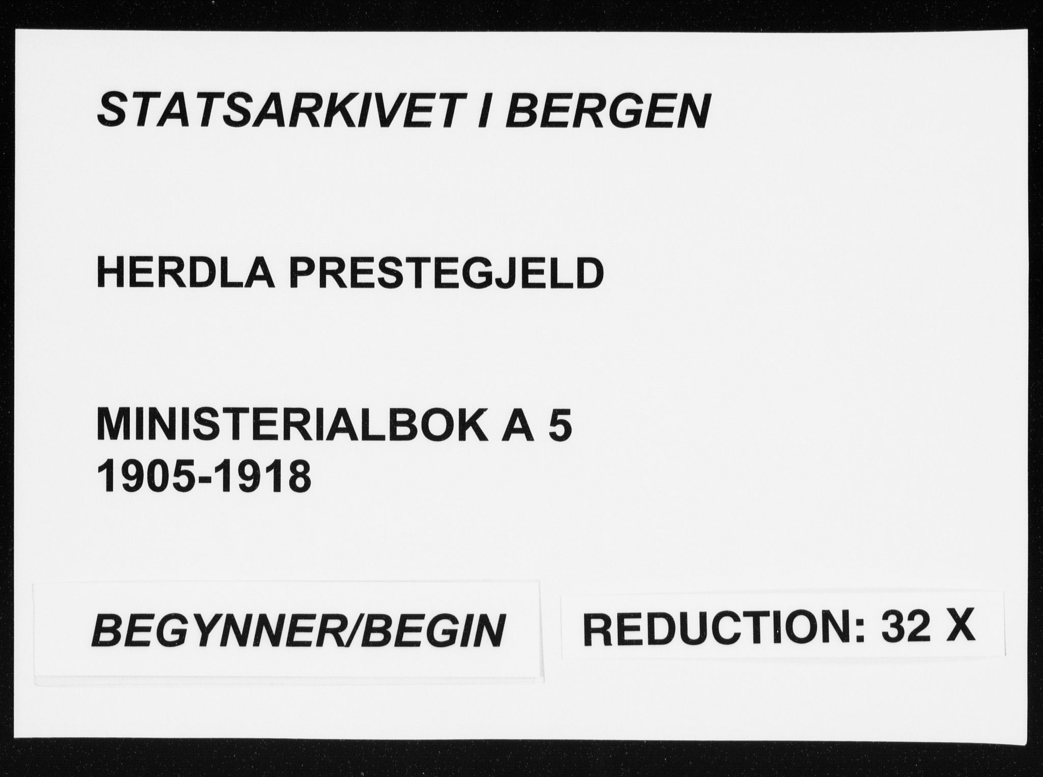 Herdla Sokneprestembete, SAB/A-75701/H/Haa: Ministerialbok nr. A 5, 1905-1918