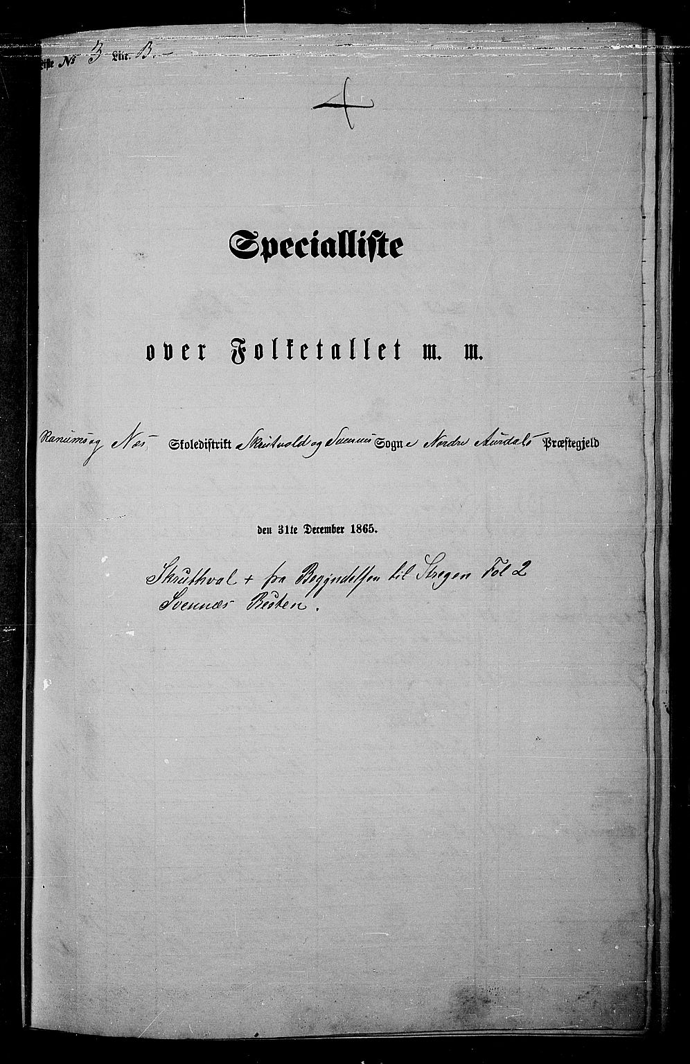 RA, Folketelling 1865 for 0542P Nord-Aurdal prestegjeld, 1865, s. 74