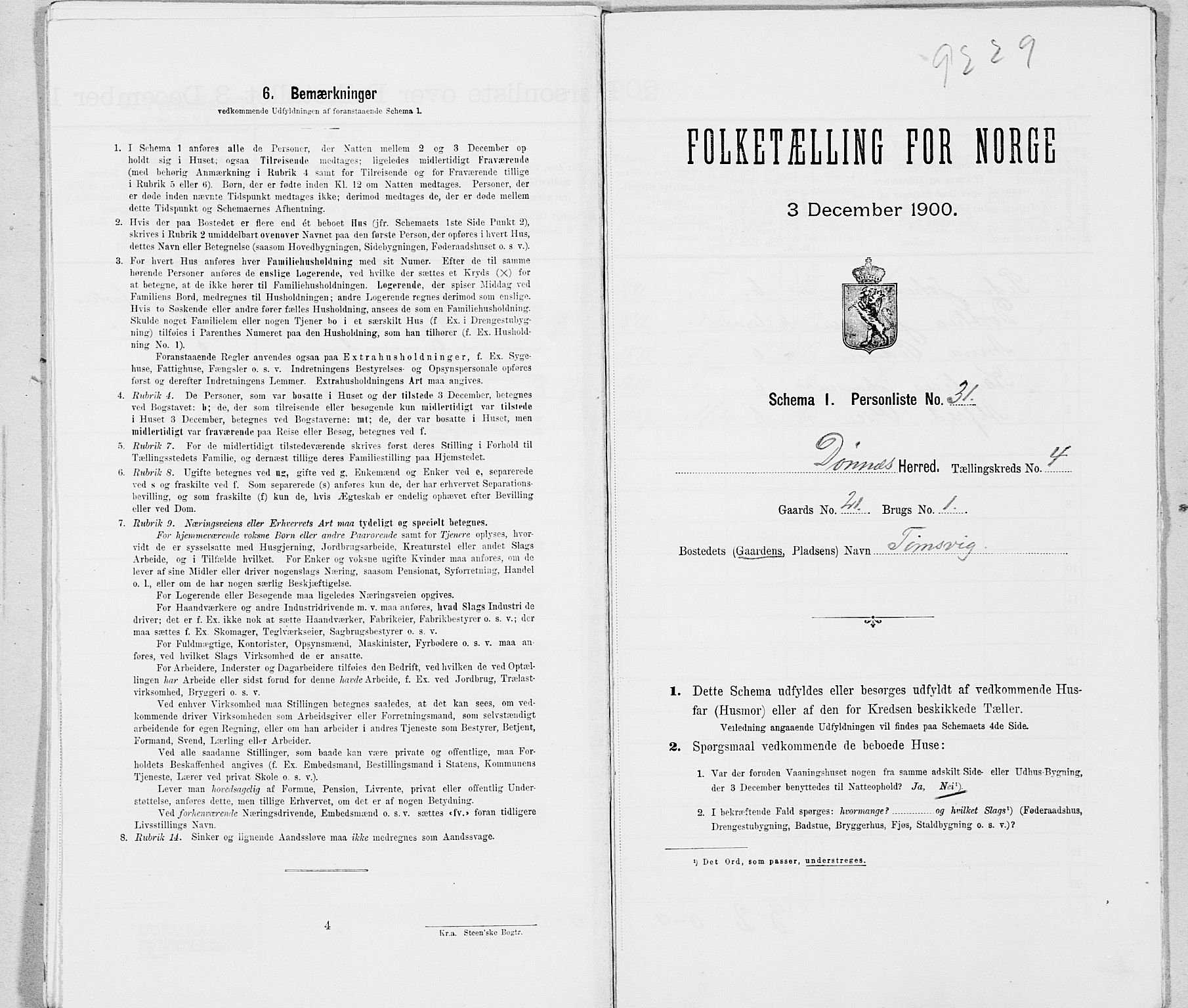 SAT, Folketelling 1900 for 1827 Dønnes herred, 1900, s. 632