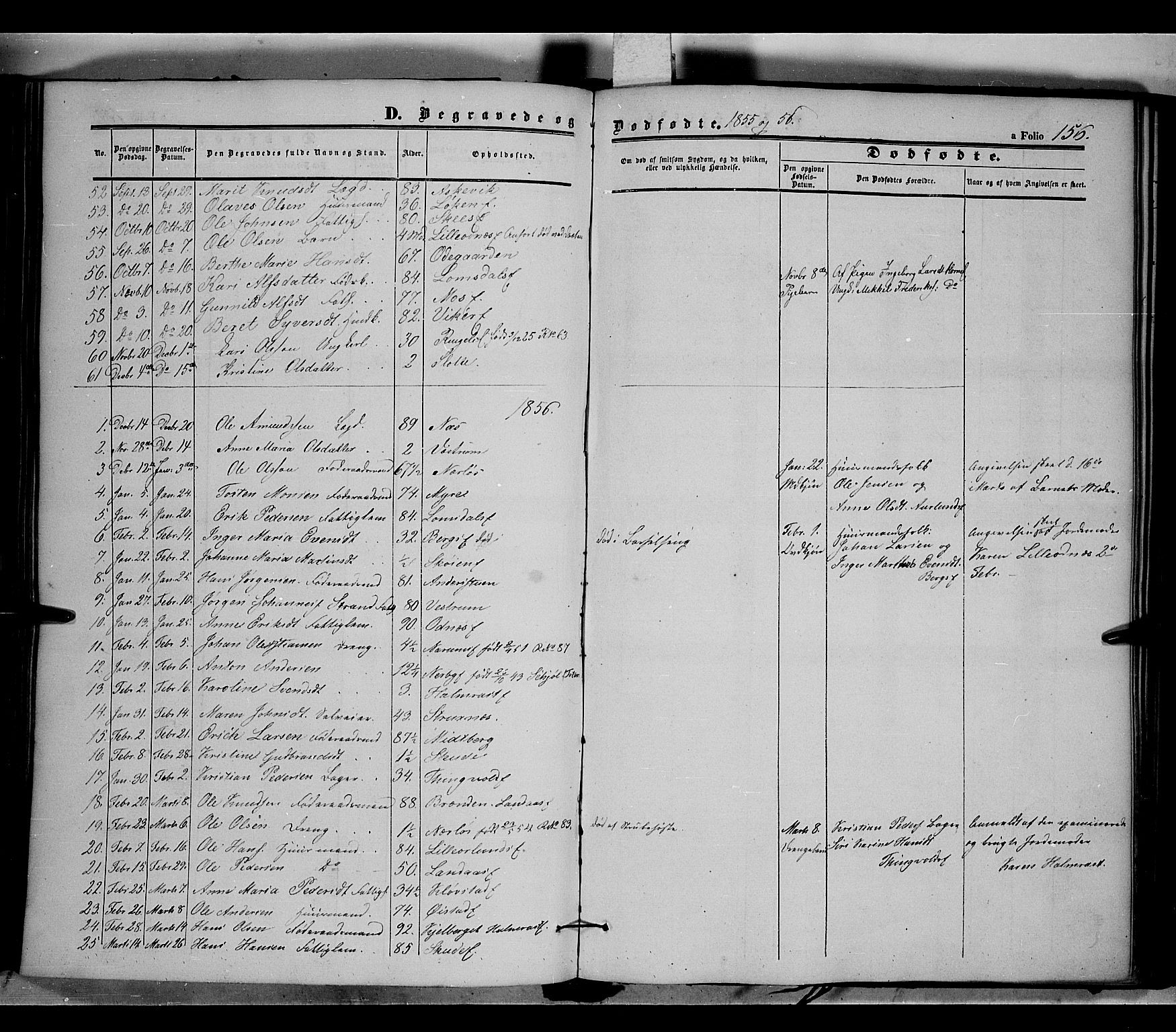 Land prestekontor, AV/SAH-PREST-120/H/Ha/Haa/L0009: Ministerialbok nr. 9, 1847-1859, s. 156