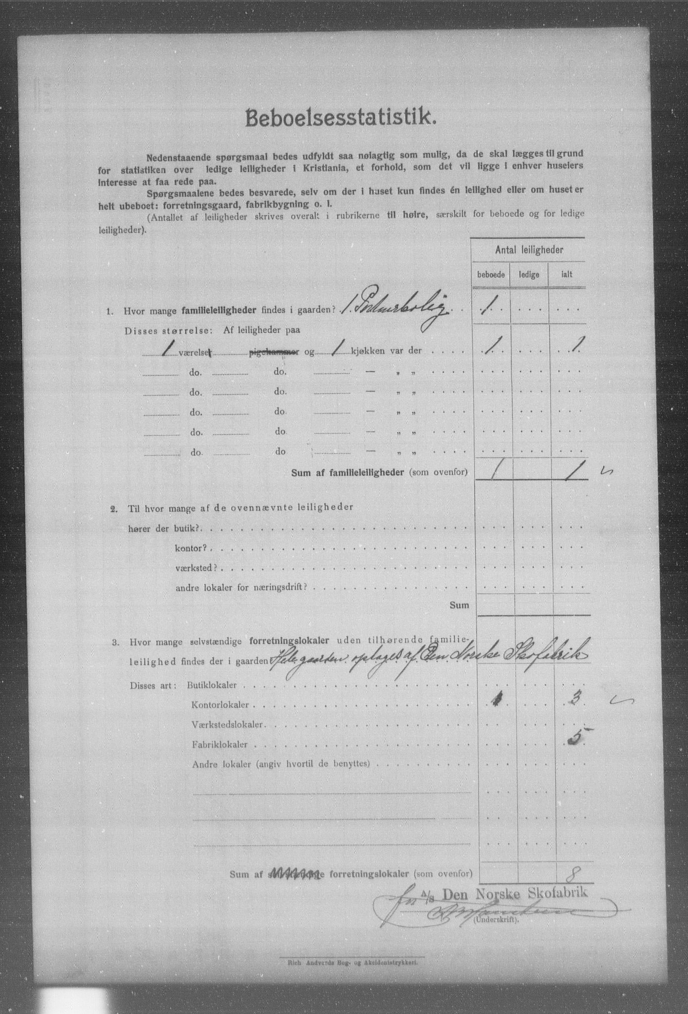 OBA, Kommunal folketelling 31.12.1904 for Kristiania kjøpstad, 1904, s. 407