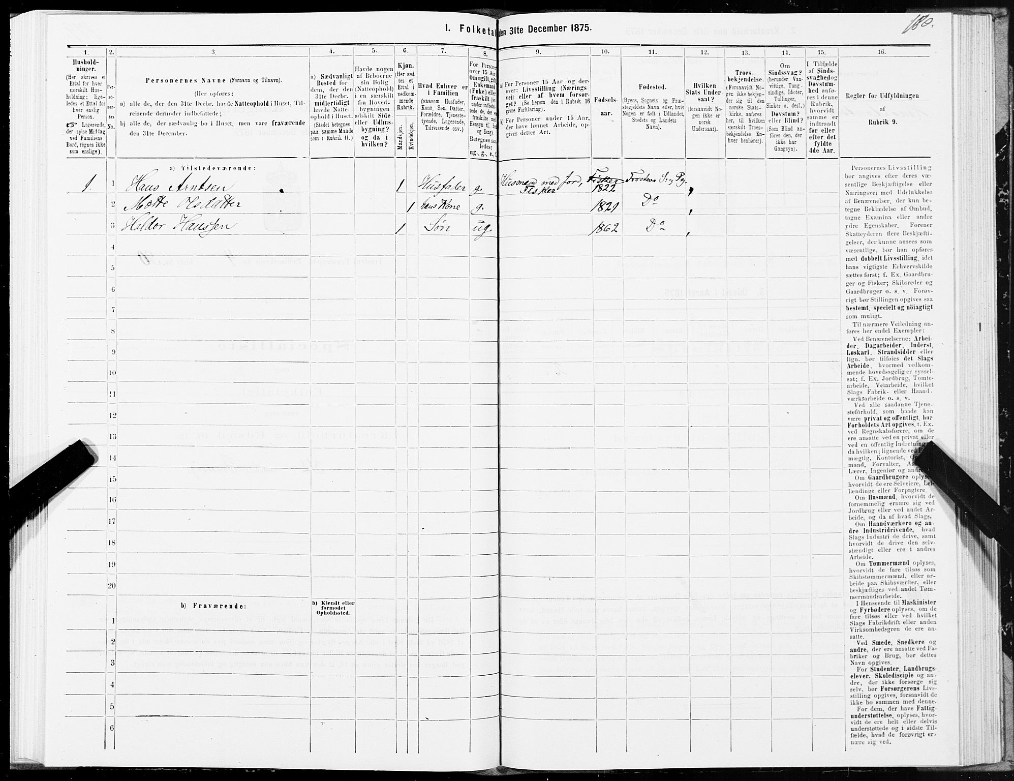 SAT, Folketelling 1875 for 1717P Frosta prestegjeld, 1875, s. 4180