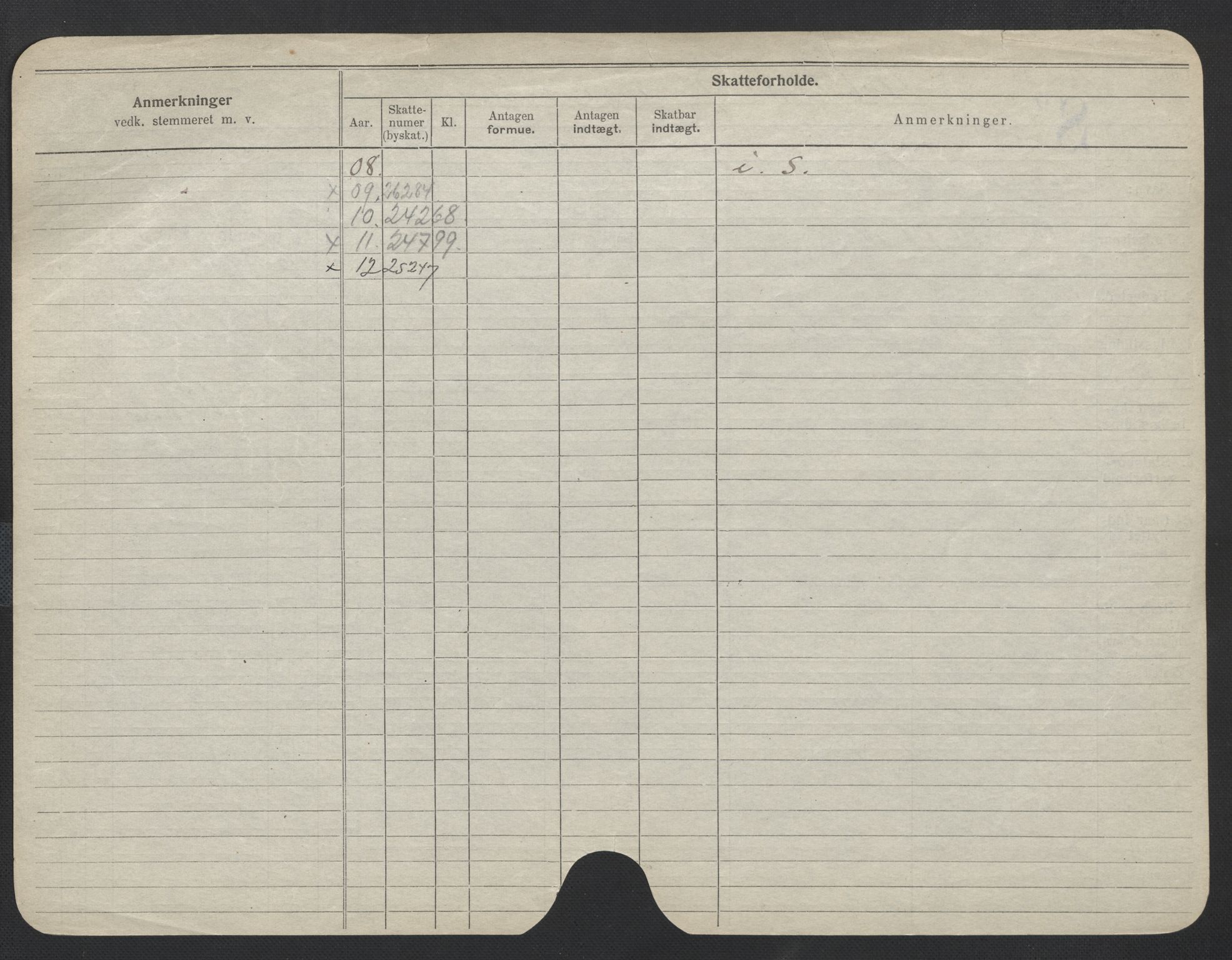 Oslo folkeregister, Registerkort, SAO/A-11715/F/Fa/Fac/L0011: Menn, 1906-1914, s. 125b