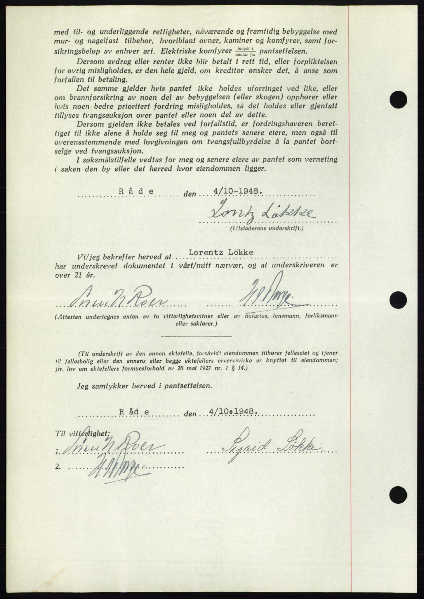 Moss sorenskriveri, AV/SAO-A-10168: Pantebok nr. B20, 1948-1948, Dagboknr: 2509/1948