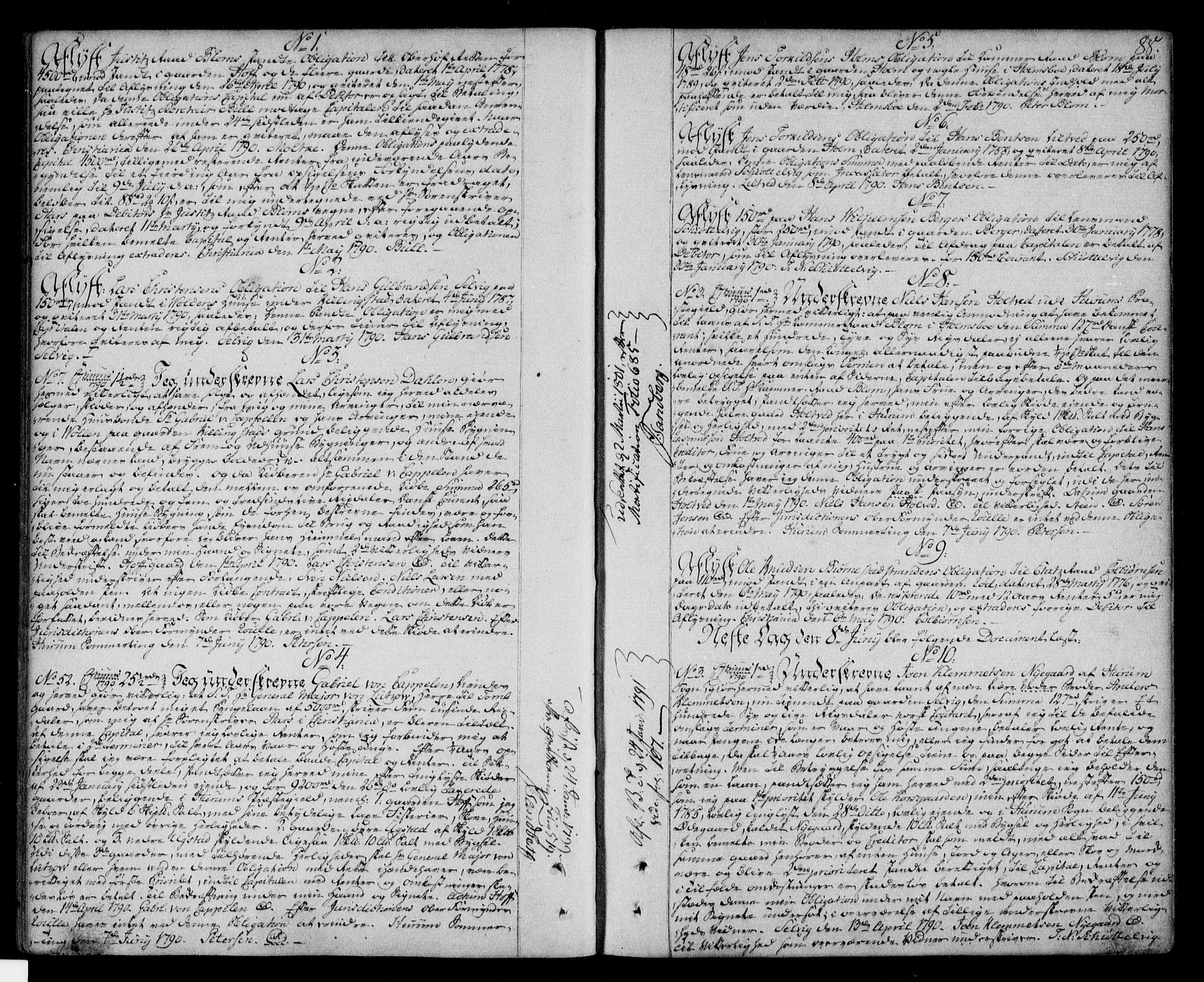Lier, Røyken og Hurum sorenskriveri, AV/SAKO-A-89/G/Ga/Gaa/L0005: Pantebok nr. V, 1788-1801, s. 88