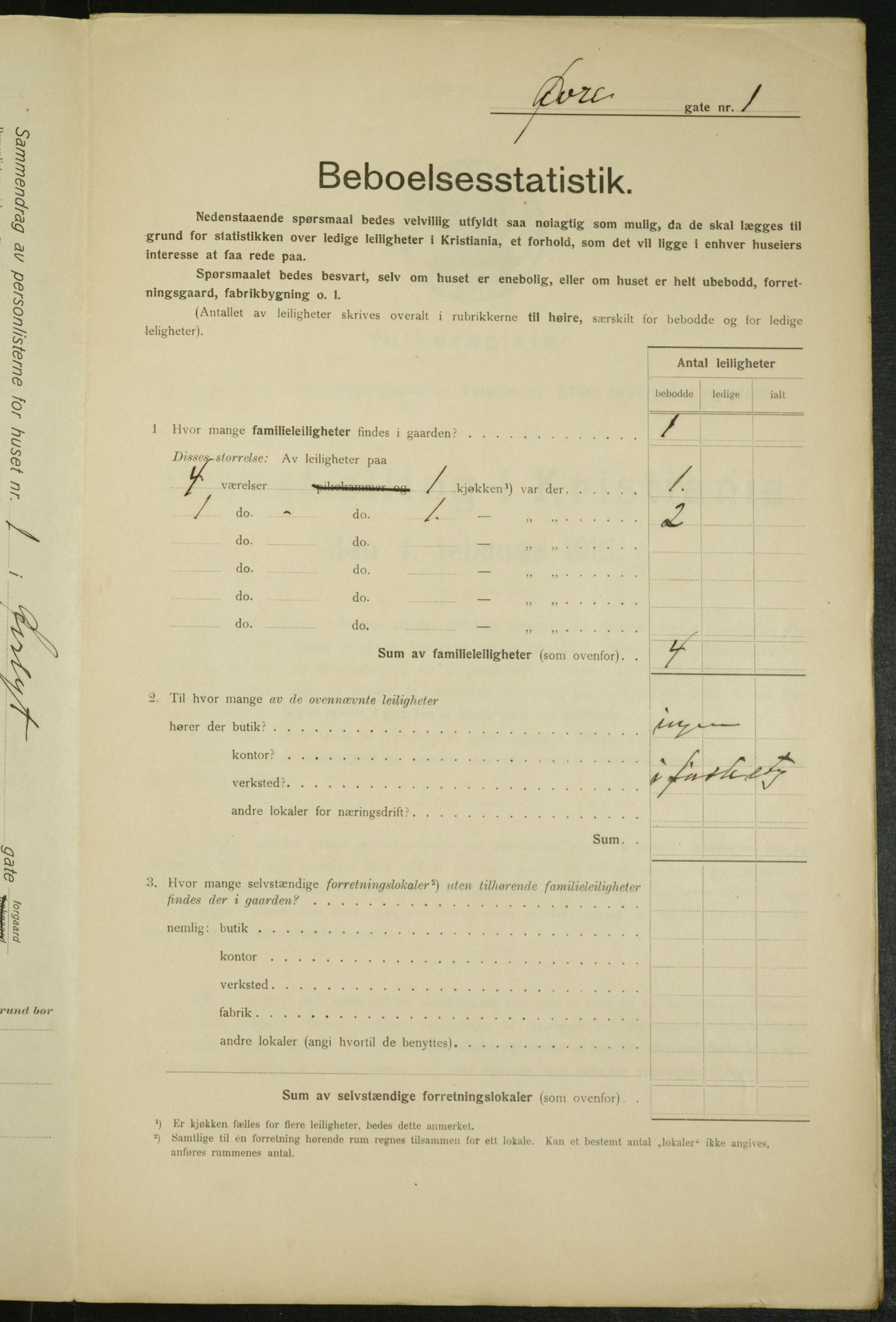 OBA, Kommunal folketelling 1.2.1915 for Kristiania, 1915, s. 130369