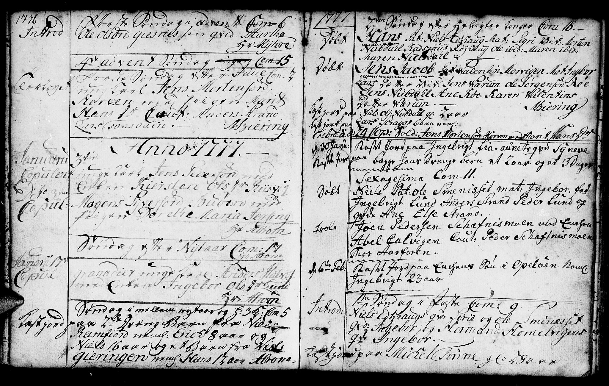 Ministerialprotokoller, klokkerbøker og fødselsregistre - Nord-Trøndelag, AV/SAT-A-1458/780/L0632: Ministerialbok nr. 780A01, 1736-1786