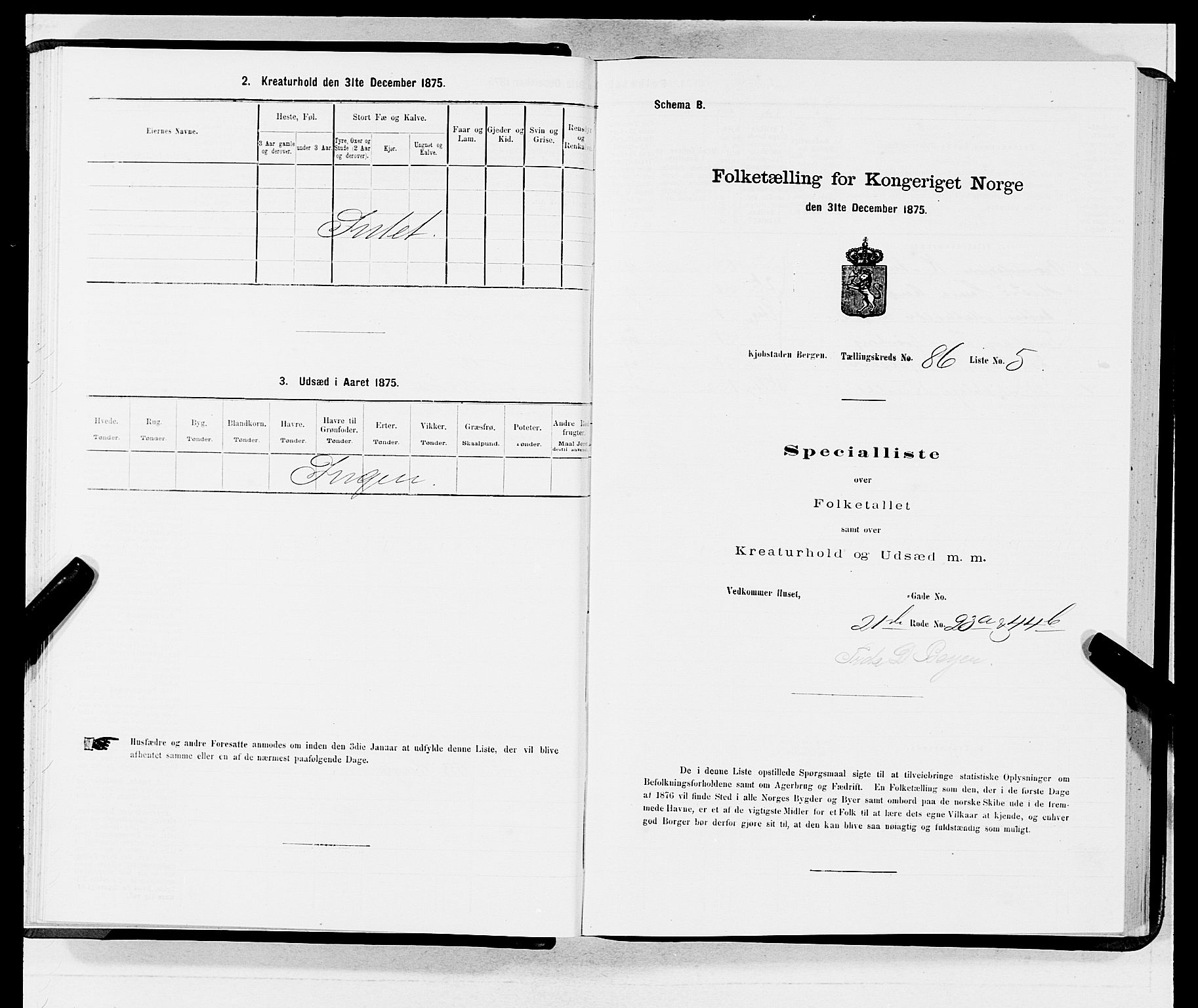 SAB, Folketelling 1875 for 1301 Bergen kjøpstad, 1875, s. 4621