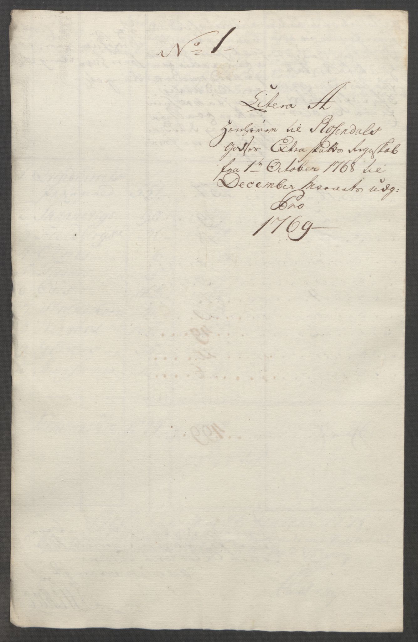 Rentekammeret inntil 1814, Reviderte regnskaper, Fogderegnskap, RA/EA-4092/R49/L3157: Ekstraskatten Rosendal Baroni, 1762-1772, s. 256